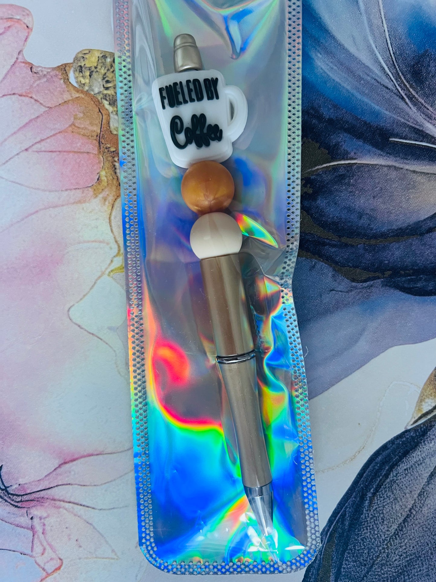 Custom silicone beaded pens - Gifts for her - Gifts for him - Personalised gift - custom made - Office supplies - personalised pen - Special Gift - SEMH