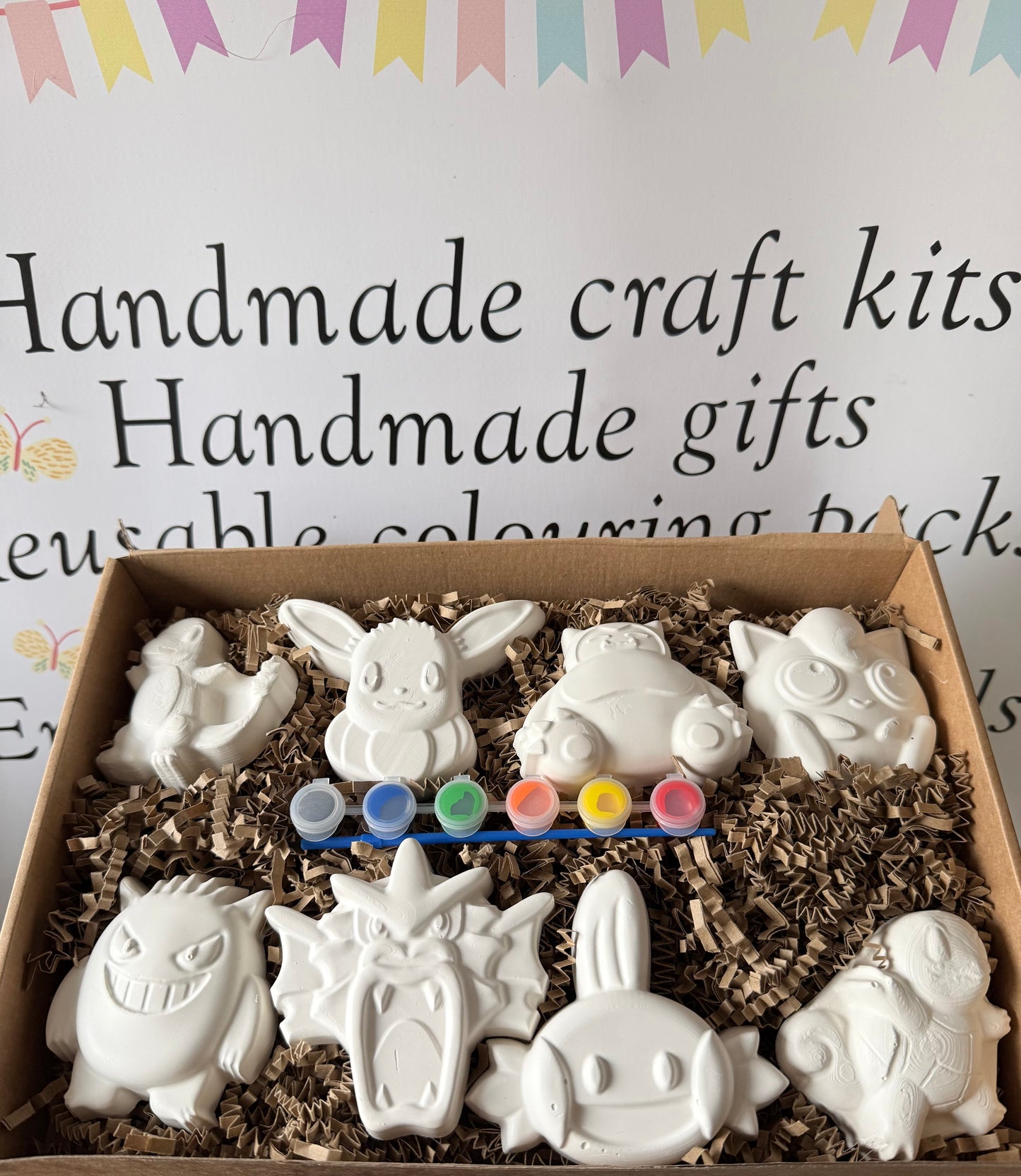 Pokee Fantasy Creature Inspired Paint Your Own Craft Kit | Kids Painting Activity Box | Handmade Creative Gift