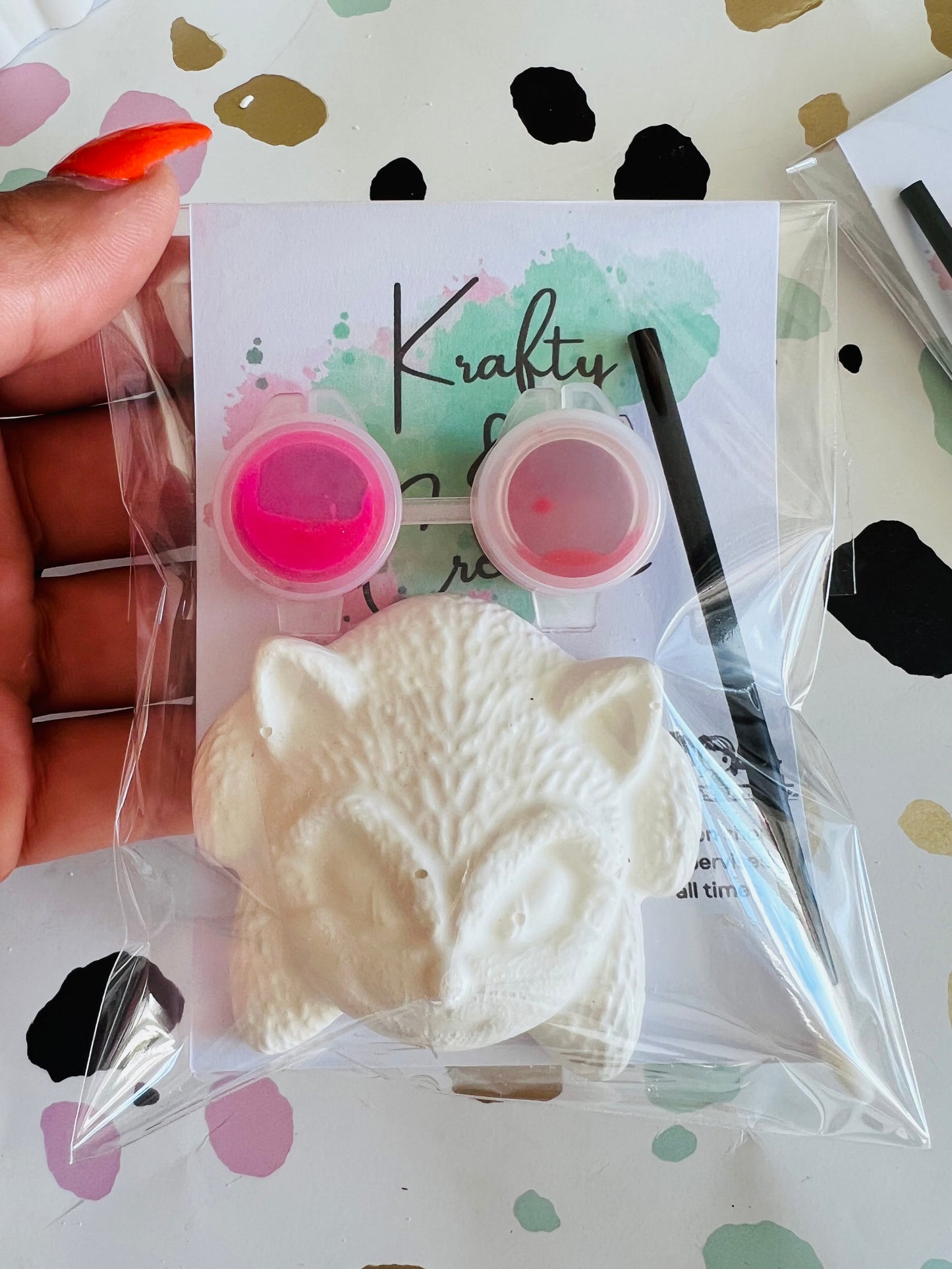 Paint your own Knuckles from sonic - Activity set - Room decoration - Childrens Gifts - Gifts - Paintable - Painting - Party