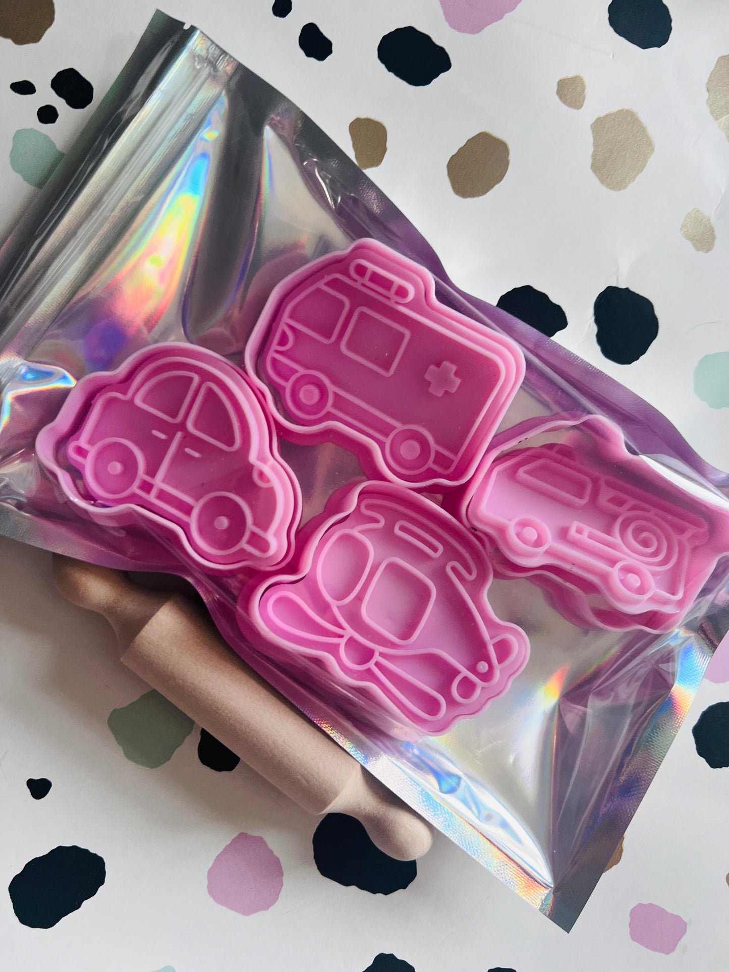 Vehicle theme dough Shapes and cutters - Sensory Play - Semh - SEN - Home Education- Modelling dough Fun - Eco Friendly children’s gifts - Gift ideas for children - Party Favours - children’s Crafts