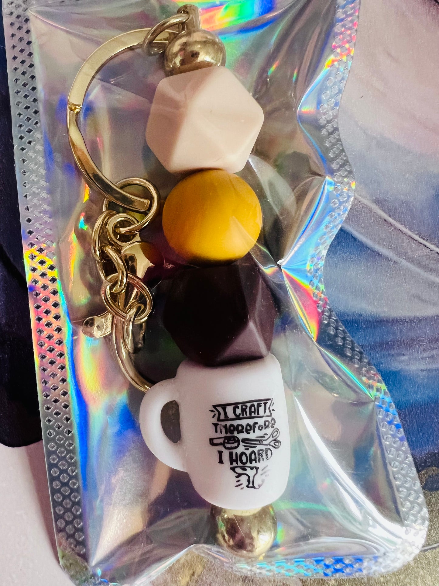 Custom silicone beaded keyring - Gifts for her - Gifts for him - Personalised gift - custom made - Office supplies - personalised keyring - Special Gift - SEMH