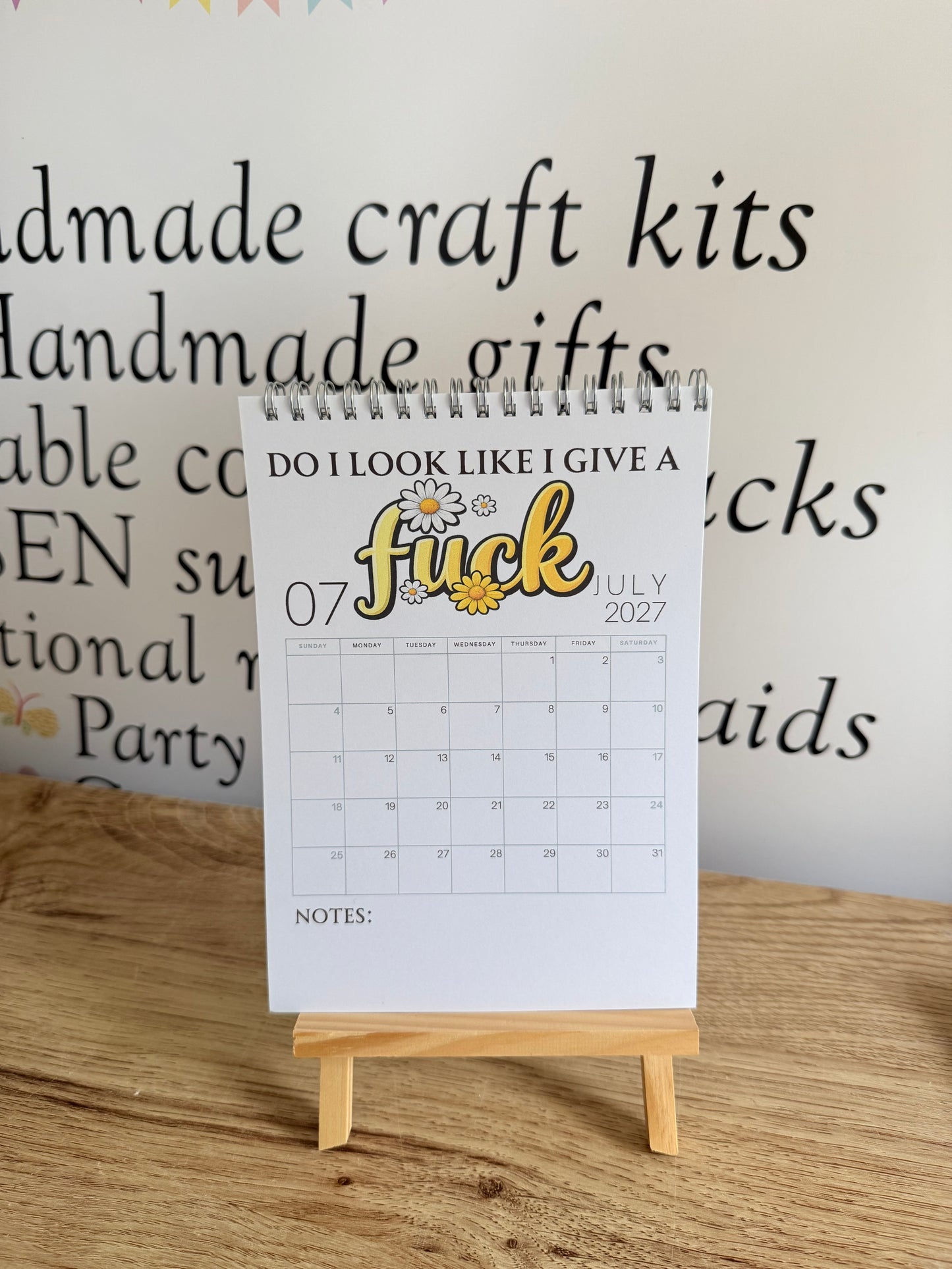 F*ck It 2027 Sweary A5 Calendar | Funny Adult Planner & Organiser | Sarcastic Affirmation Calendar (Copy)