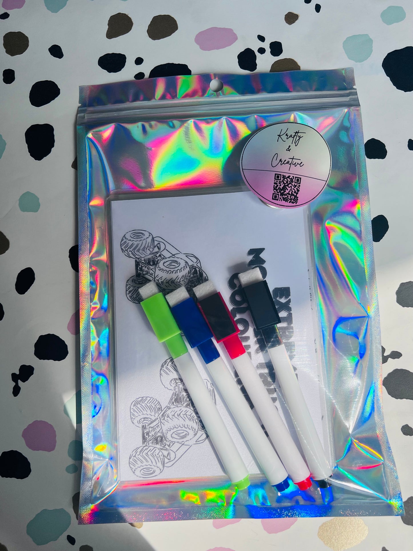 Monster Truck Activity Wipe Clean Book - Crafts On The Go - Pocket Money Crafts - Children’s Learning - Children’s Colouring Books - Home Education