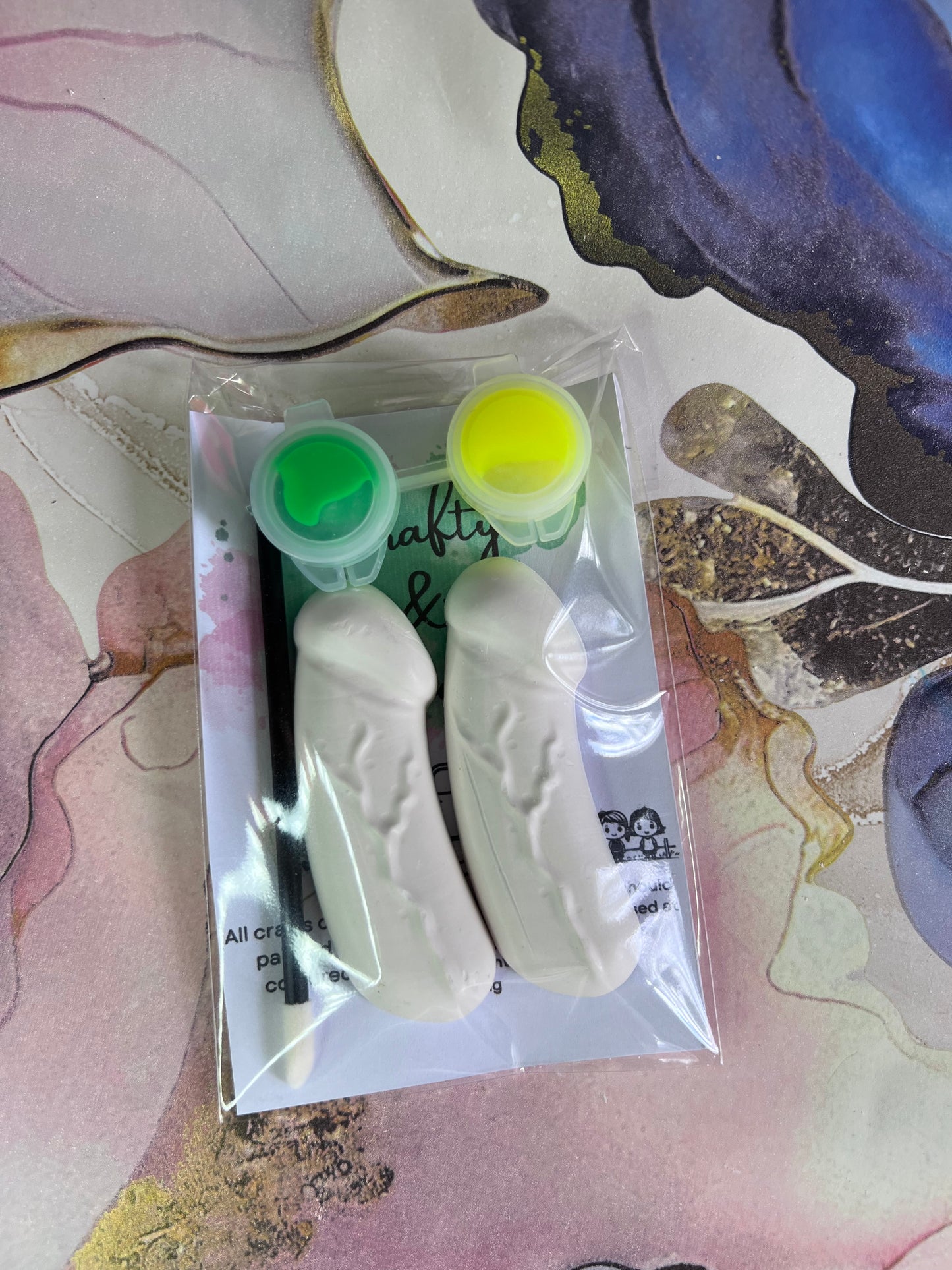 Hen do willy inspired plaster of Paris decor - Activity set - Room decoration - Childrens Gifts - Gifts - Paintable - Painting