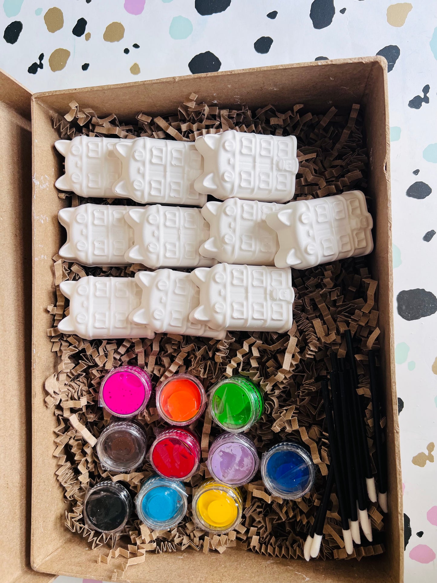 Paint your own Gabbys dollshouse party package