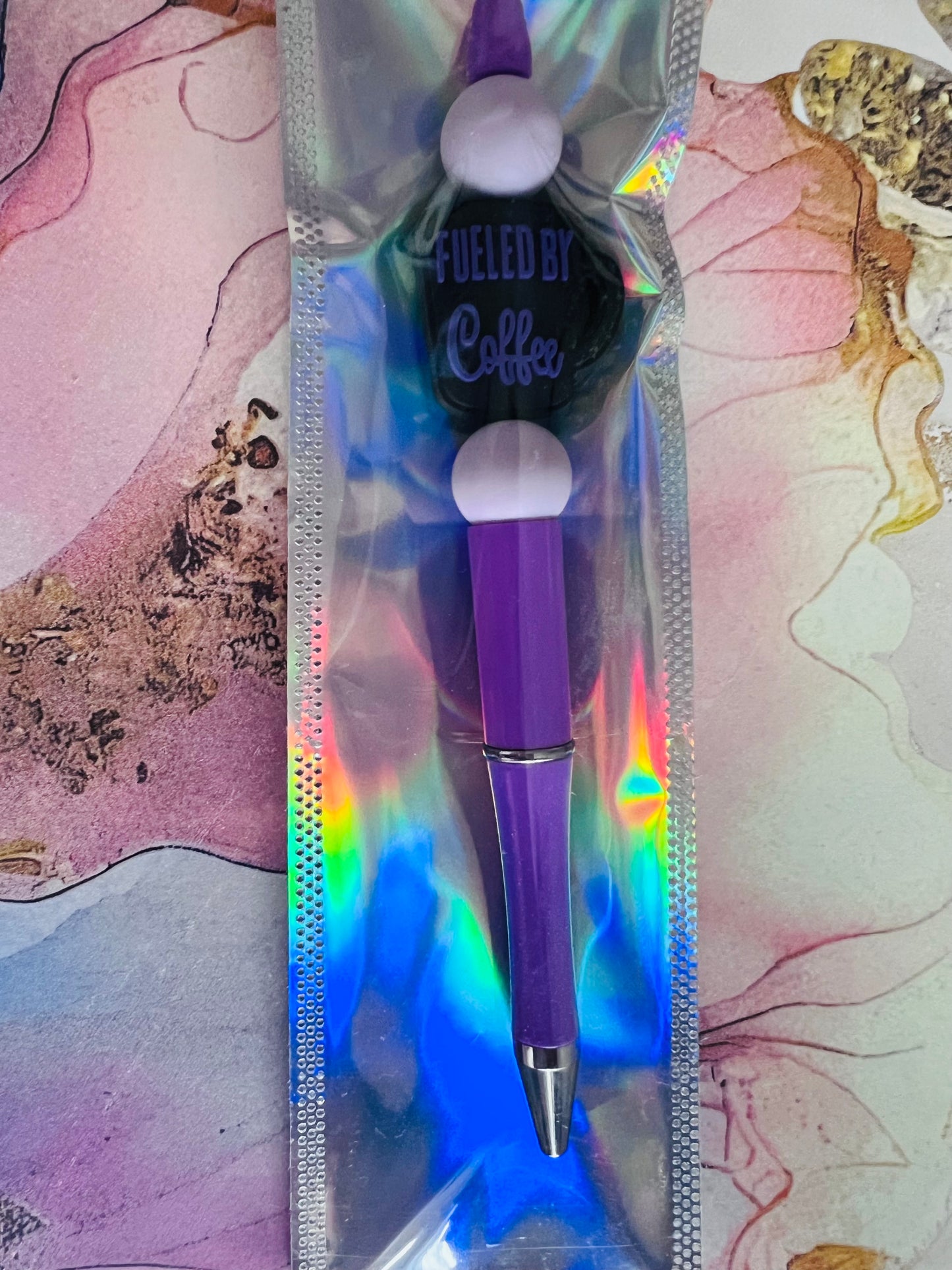 Custom silicone beaded pens - Gifts for her - Gifts for him - Personalised gift - custom made - Office supplies - personalised pen - Special Gift - SEMH