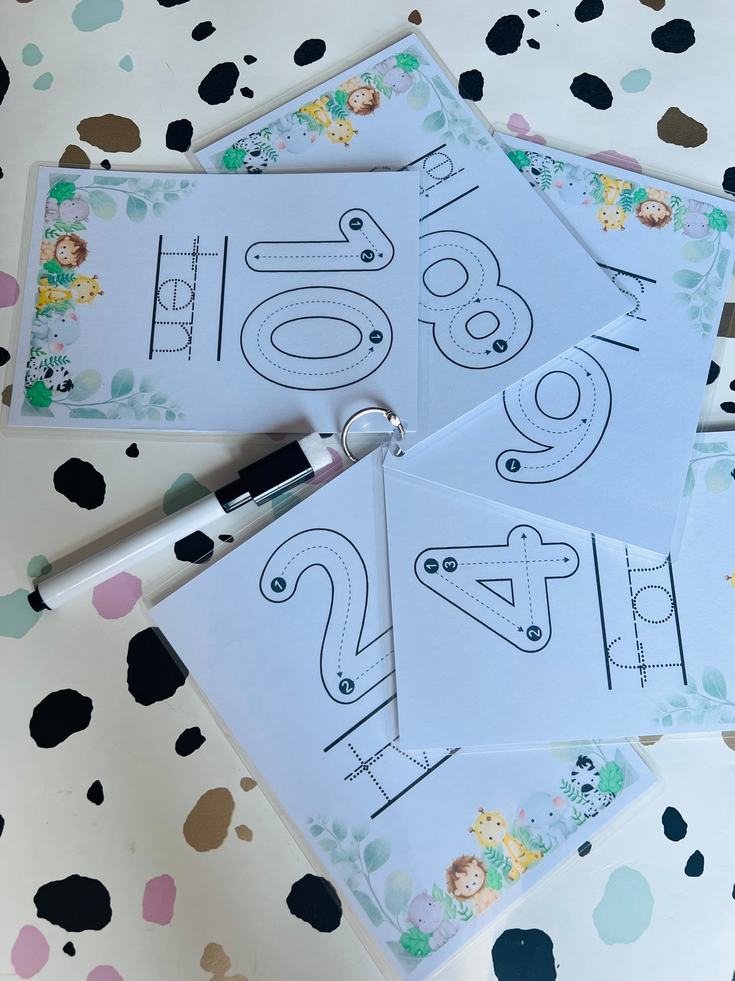 Number formation Activity Wipe Clean Book - Crafts On The Go - Pocket Money Crafts - Children’s Learning - Children’s Colouring Books - Home Education
