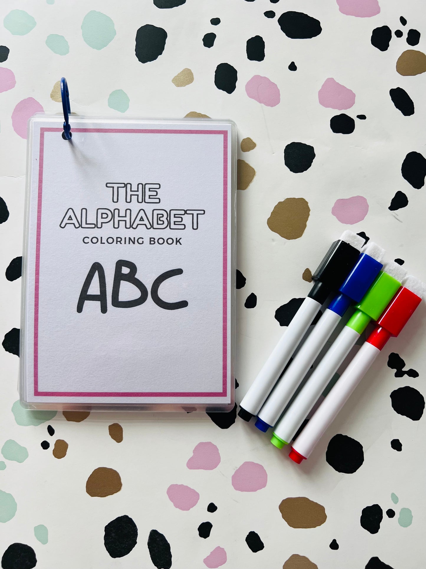 Alphabet Colouring Activity Wipe Clean Book - Crafts On The Go - Pocket Money Crafts - Children’s Learning - Children’s Colouring Books - Home Education