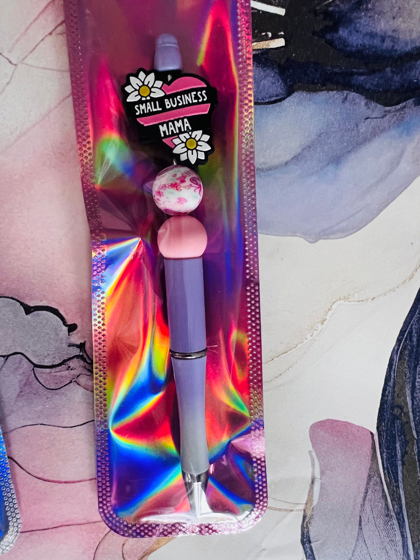 Custom silicone beaded pens - Gifts for her - Gifts for him - Personalised gift - custom made - Office supplies - personalised pen - Special Gift - SEMH