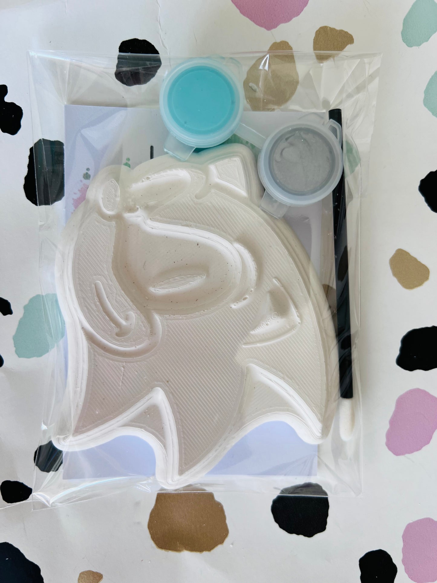 Paint your own Sonic head - Activity set - Room decoration - Childrens Gifts - Gifts - Paintable - Painting - Party