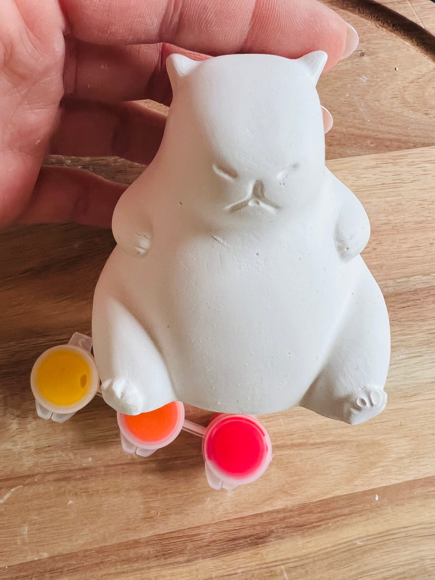 Paint your own Freestanding 3D plaster of Paris Capybara- Room decoration - Painting Set - Groot Decoration - Paintable - Gifts