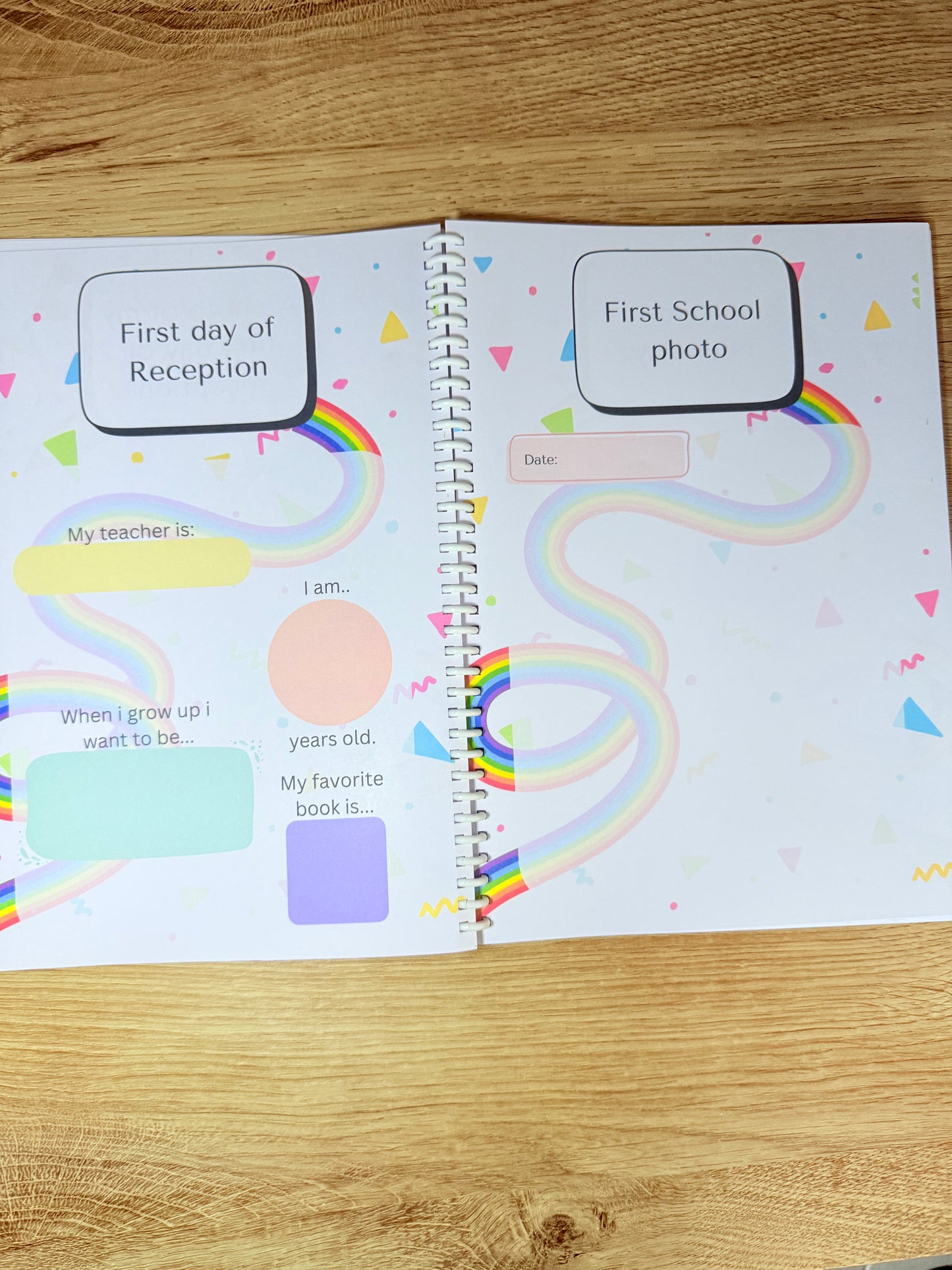 ✨ Capture Special School Moments – A4 Keepsake Journal ✨ with special pocket hug