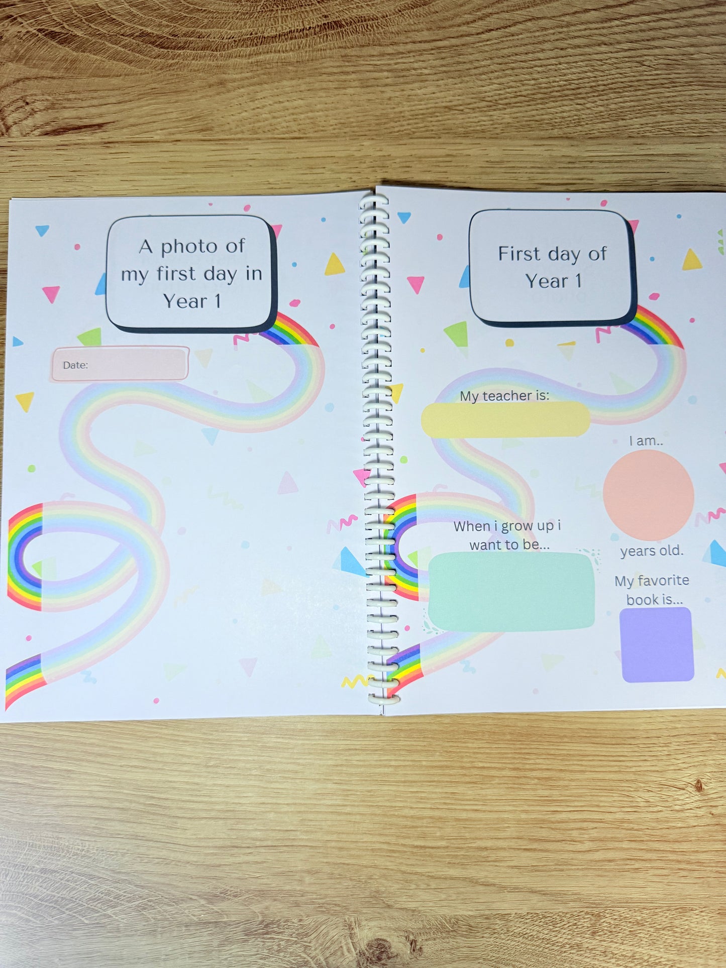 ✨ Capture Special School Moments – A4 Keepsake Journal ✨ with special pocket hug