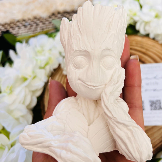 Paint Your Own Mini Tree Character Inspired 3D Plaster Figure | Freestanding Painting Kit | Handmade Room Decoration Gift
