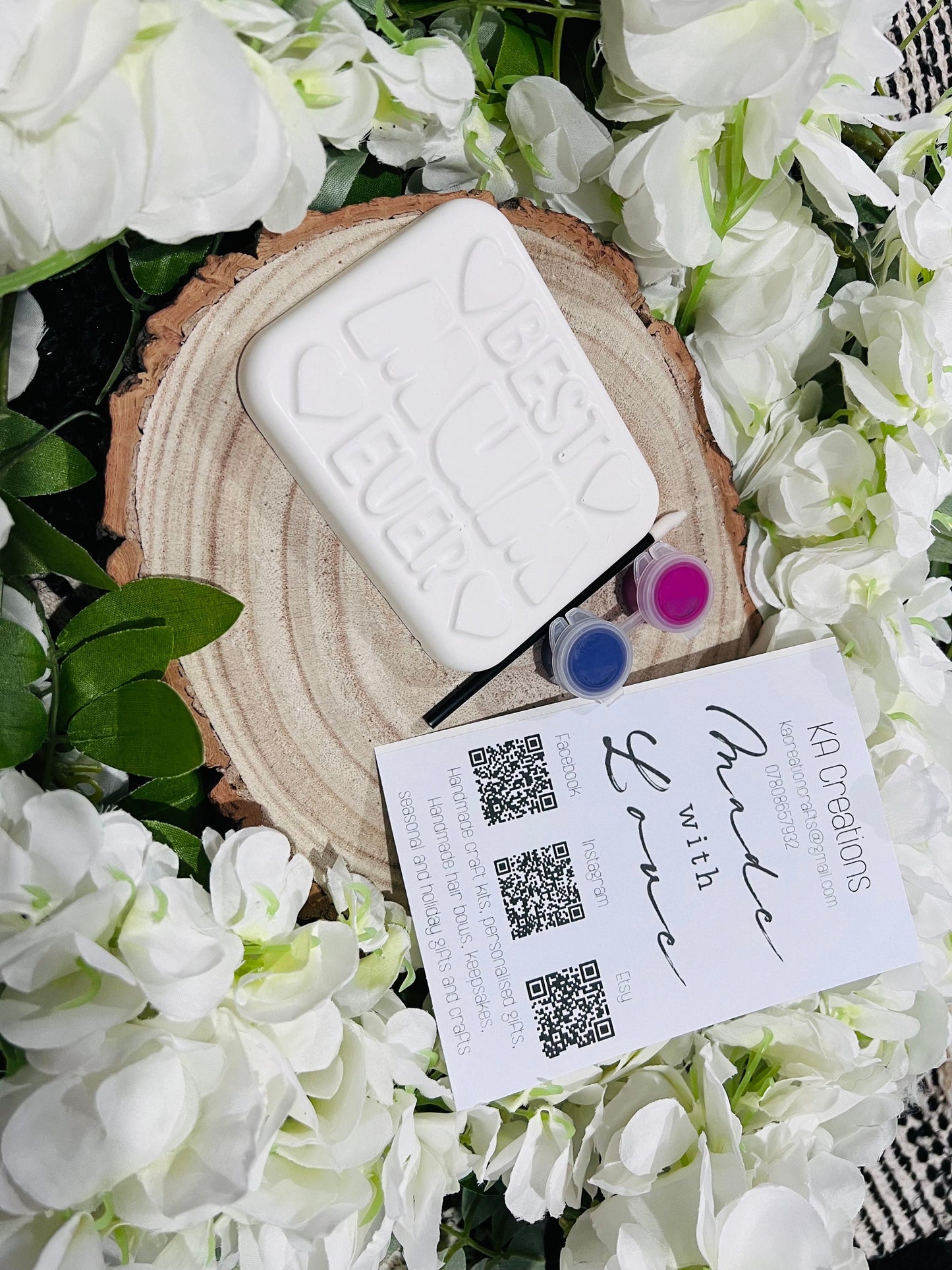Paint your own Best Mum Ever Plaque- Activity set - Room decoration - Childrens Gifts - Gifts - Paintable - Painting - Mothers Day - Mum