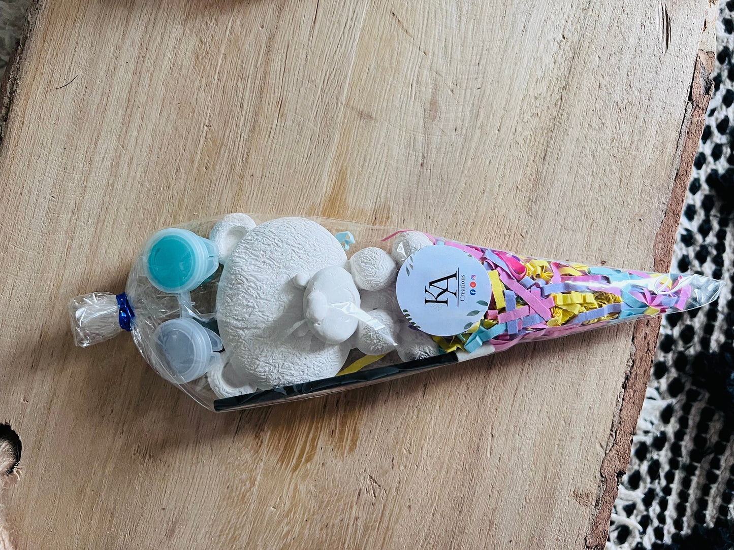 Paint your own Bear party favour gifts - Activity set - Room decoration - Childrens Gifts - Gifts - Paintable - Painting - Party - Bear