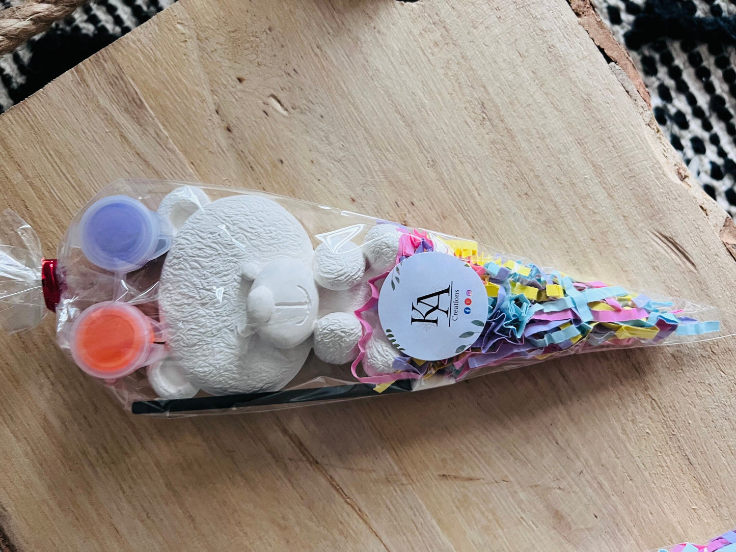 Paint your own Bear party favour gifts - Activity set - Room decoration - Childrens Gifts - Gifts - Paintable - Painting - Party - Bear