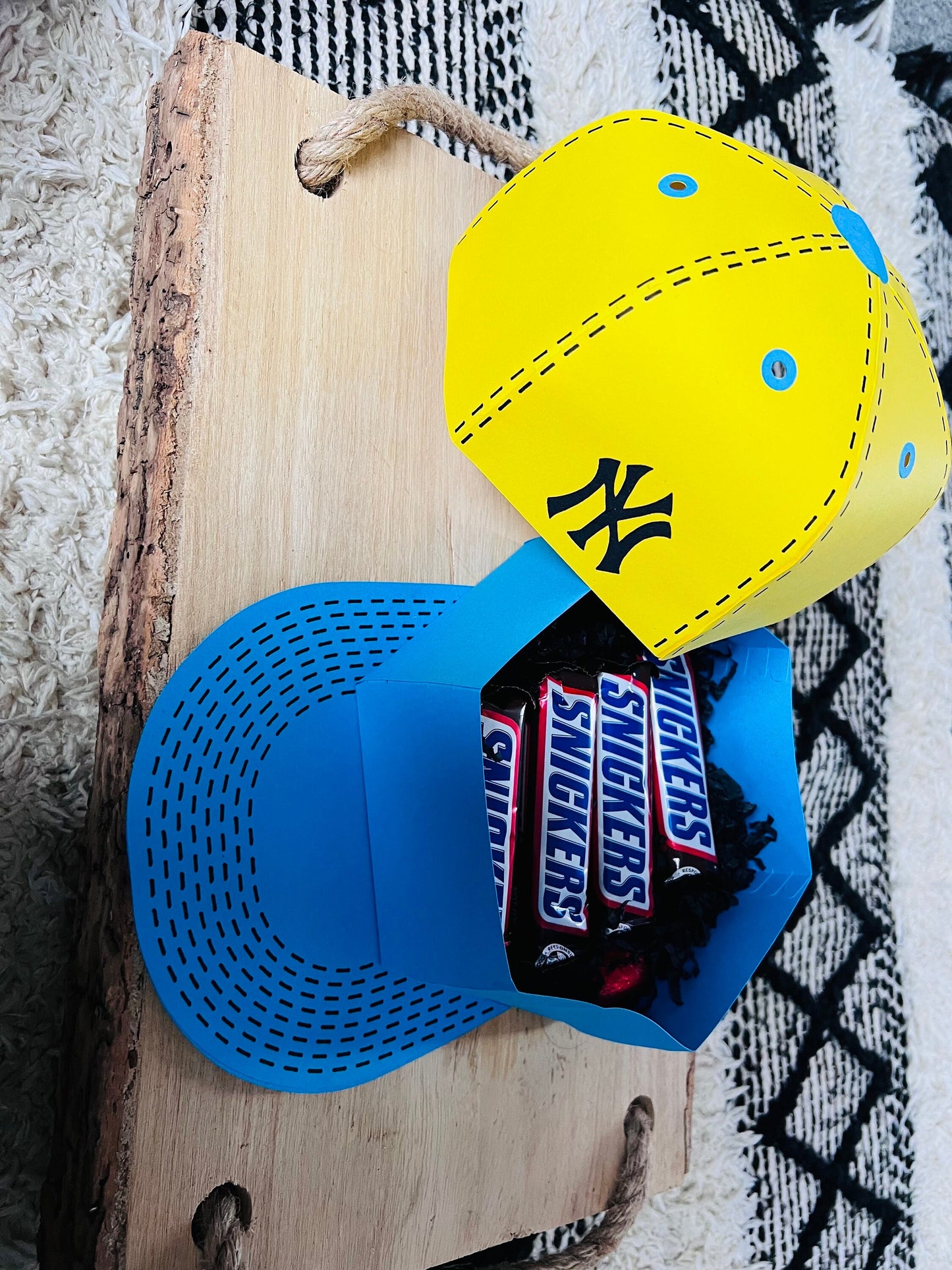 Chocolate filled Hat gift box - Display hat box - Chocolate Gift - Gift Box - Baseball cap - Hat - Gift - Presents for them