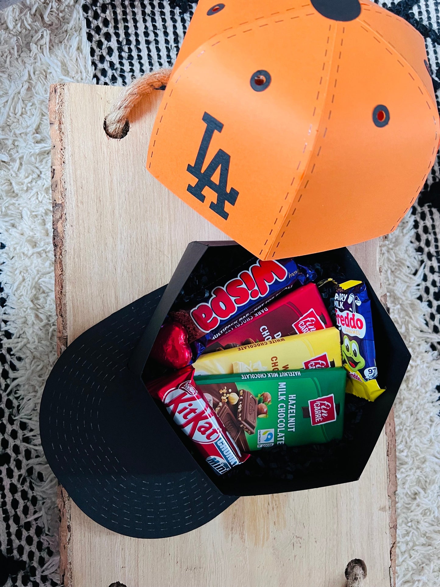 Chocolate filled Hat gift box - Display hat - Chocolate Gift - Gift Box - Baseball cap - Hat - Gift - Presents for them - Unique Gifts