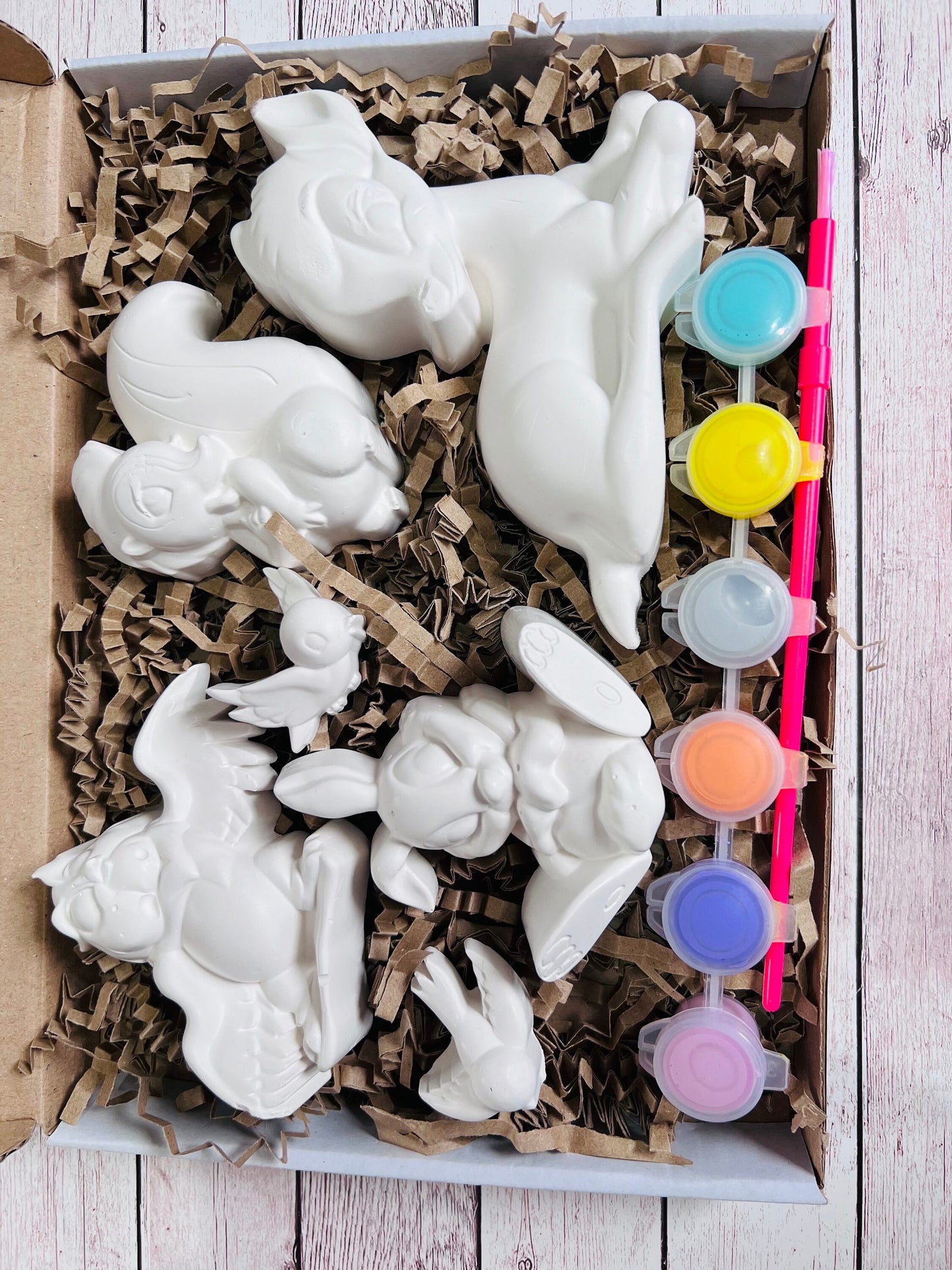 Bambi inspired plaster of paris paint your own craft box - Activity set - Room decoration - Childrens Gifts - Gifts - Paintable - Painting