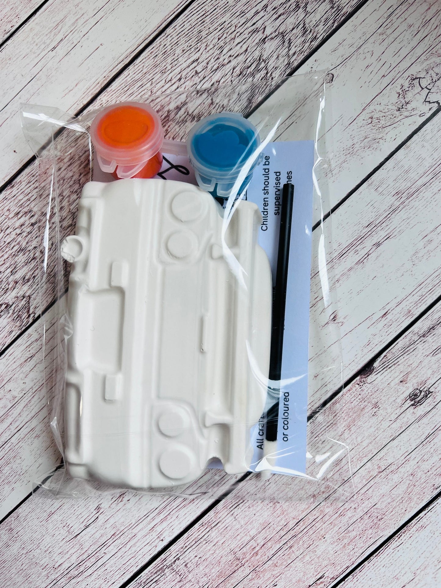 Paint your own plaster of Paris R32 car - Activity set - Childrens Gifts - Gift - Painting - Party favour - decor - birthday present - Cars