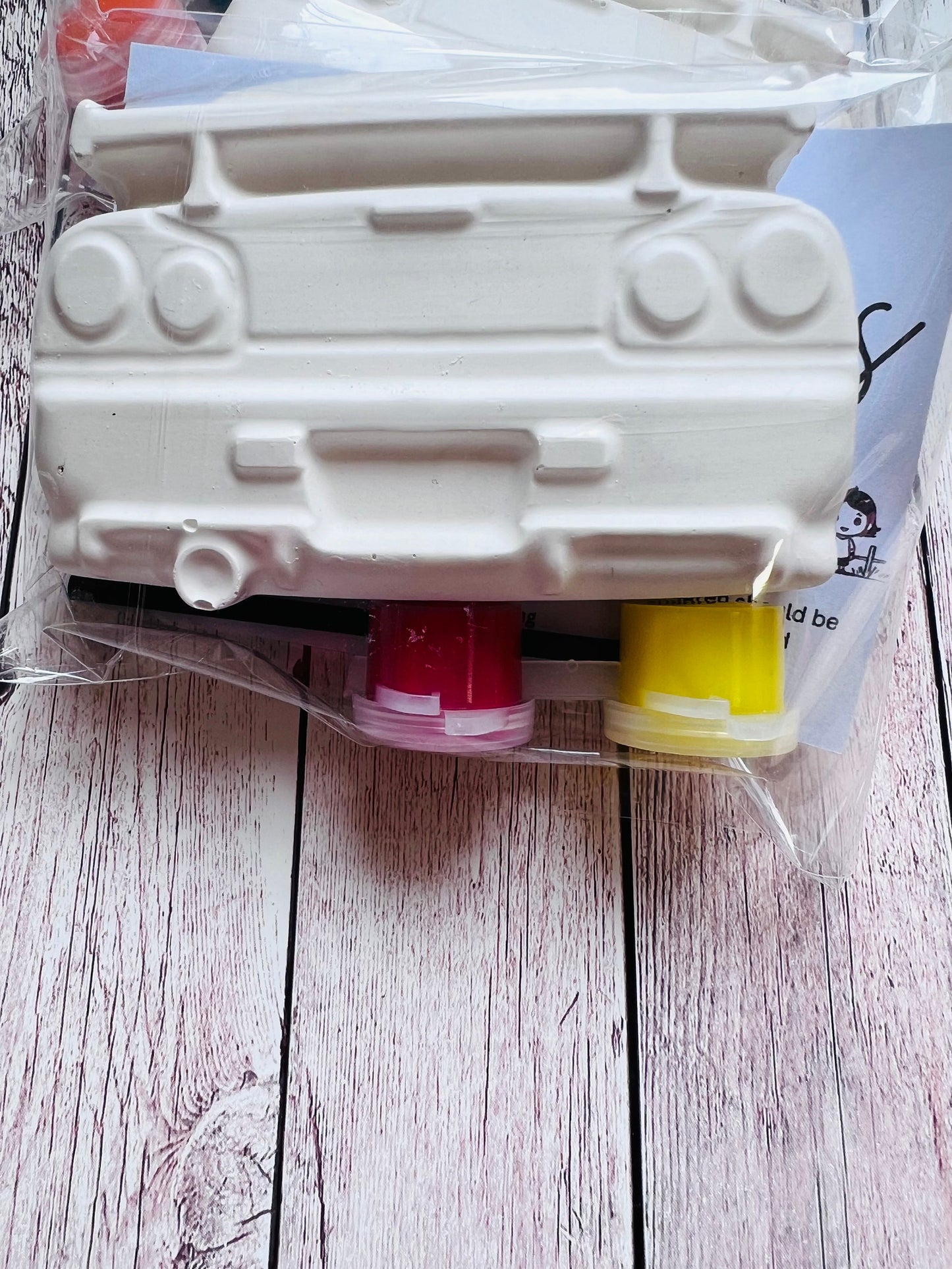 Paint your own plaster of Paris R32 car - Activity set - Childrens Gifts - Gift - Painting - Party favour - decor - birthday present - Cars
