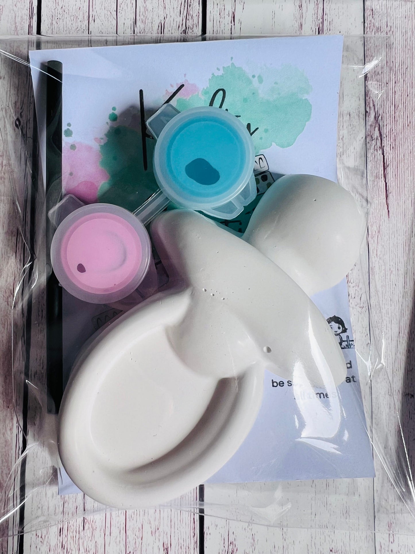 Paint your own plaster of Paris Gender reveal - Baby shower Idea - Baby shower game - Gender game - Activity set - Gift - Painting - Decor