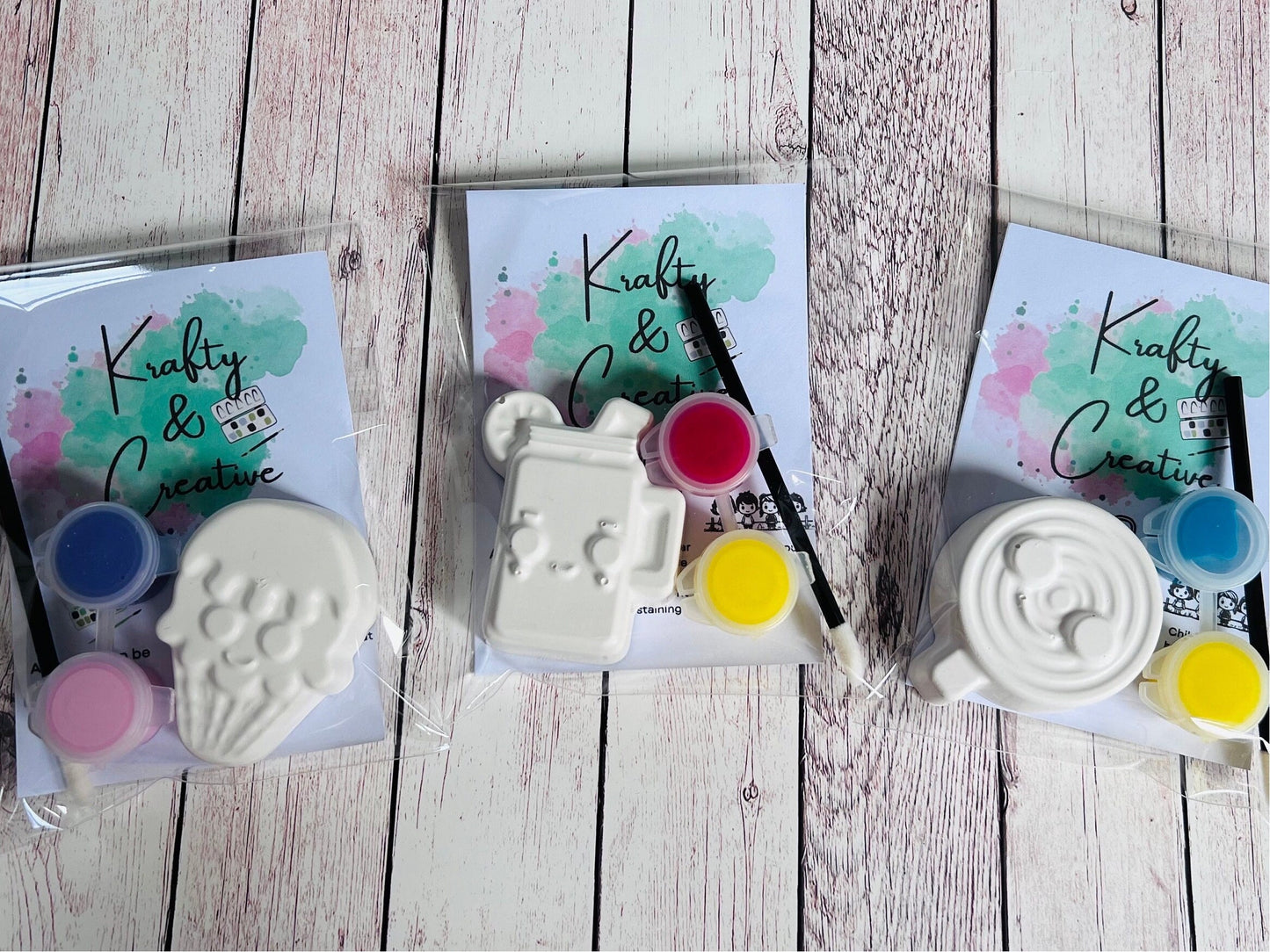 Paint your own plaster of Paris Summer vibes themed craft - Activity set - Childrens Gifts - Gift - Painting - Party favour - decor