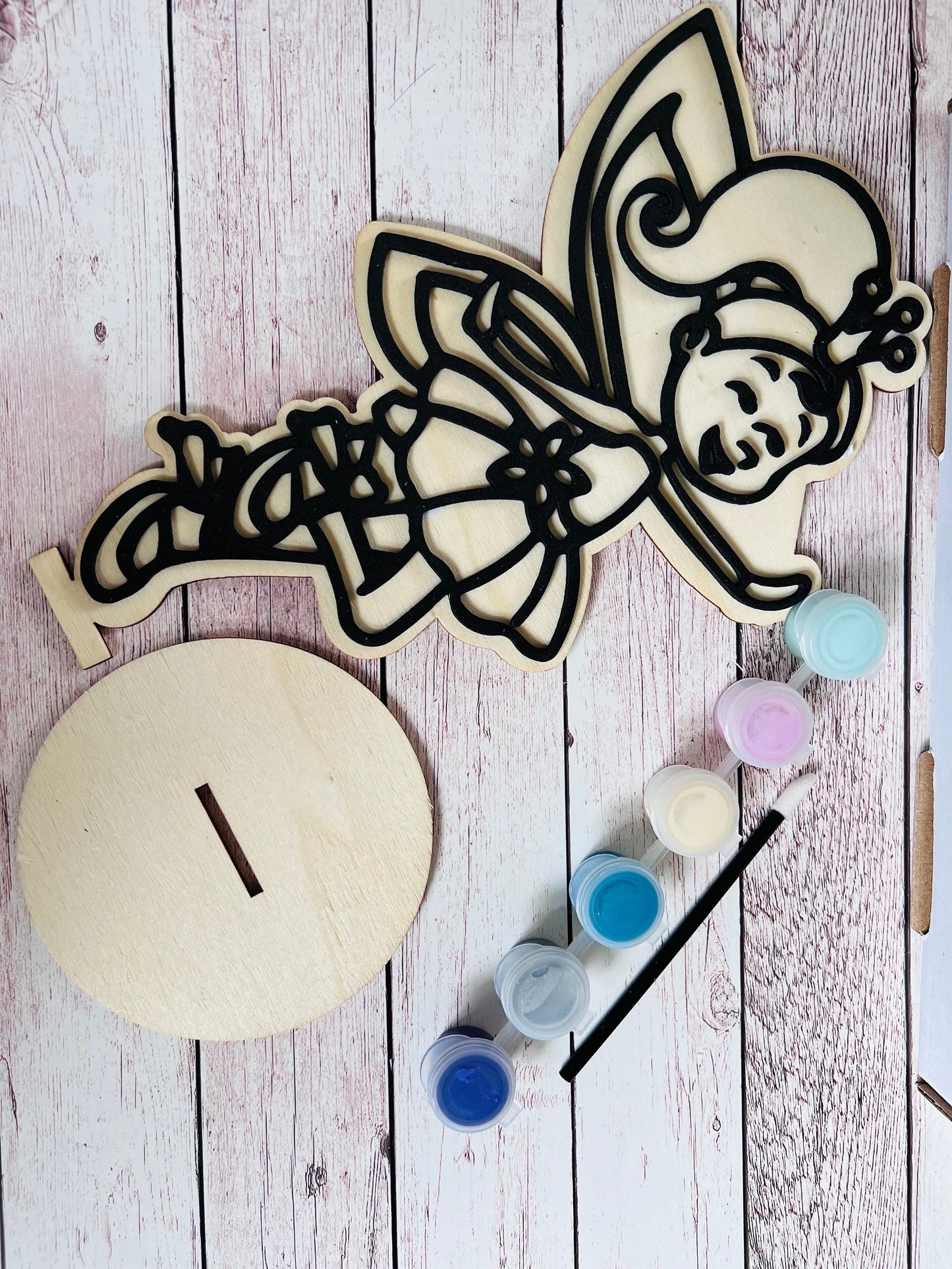 Paint your own fairy - Activity set - Room decoration - Childrens Gifts - Paintable - Painting - crafts - Craft Kit - Toddler craft kit