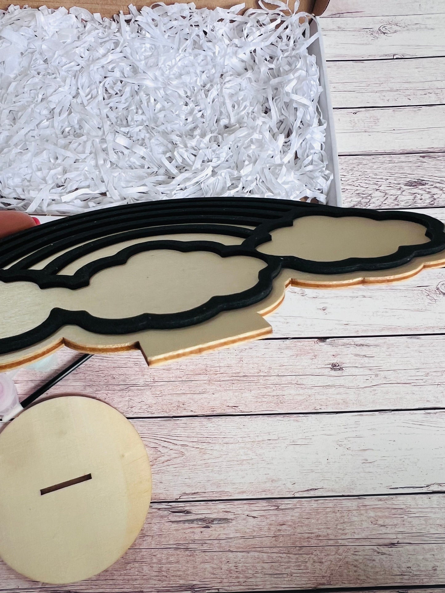 Paint your own rainbow - Activity set - Room decoration - Childrens Gifts - Paintable - Painting - crafts - Craft Kit - Toddler craft kit