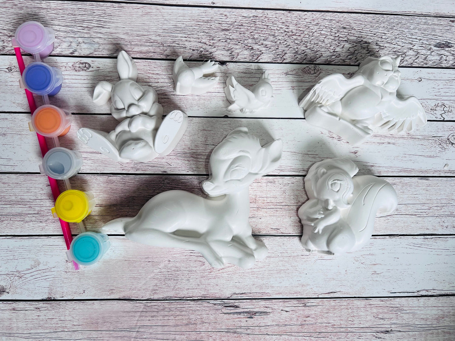 Bambi inspired plaster of paris paint your own craft box - Activity set - Room decoration - Childrens Gifts - Gifts - Paintable - Painting