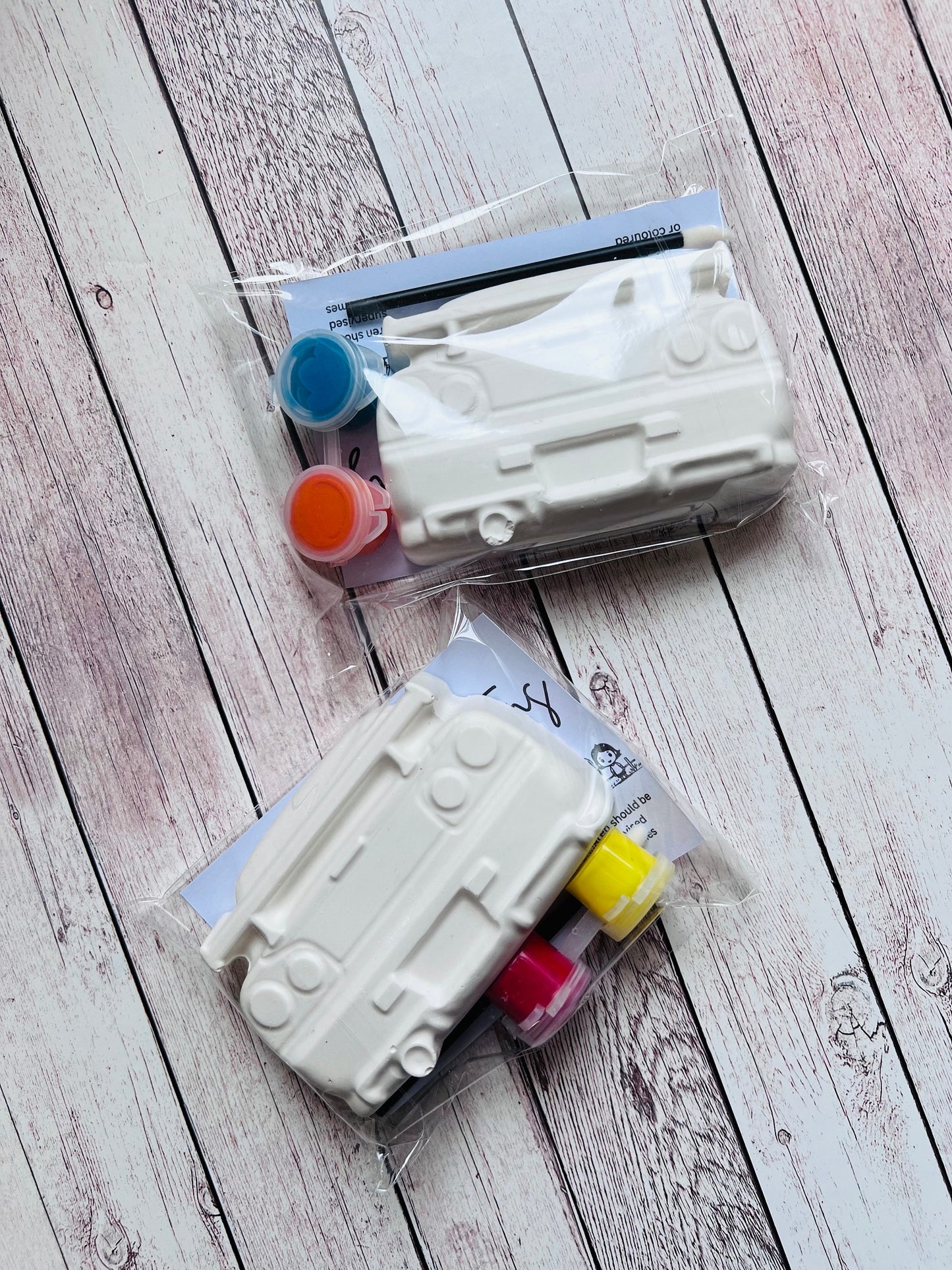 Paint your own plaster of Paris R32 car - Activity set - Childrens Gifts - Gift - Painting - Party favour - decor - birthday present - Cars