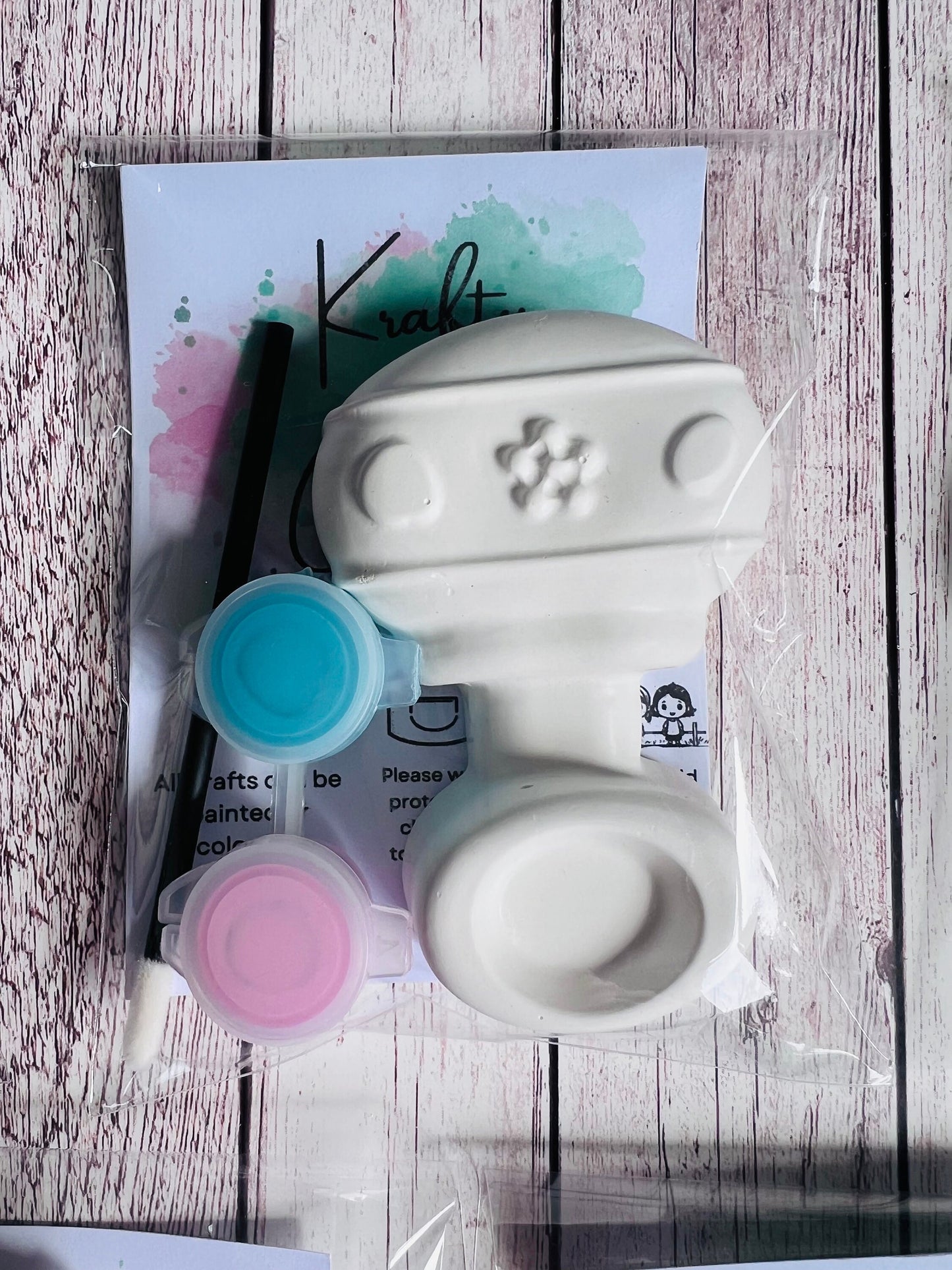 Paint your own plaster of Paris Gender reveal - Baby shower Idea - Baby shower game - Gender game - Activity set - Gift - Painting - Decor