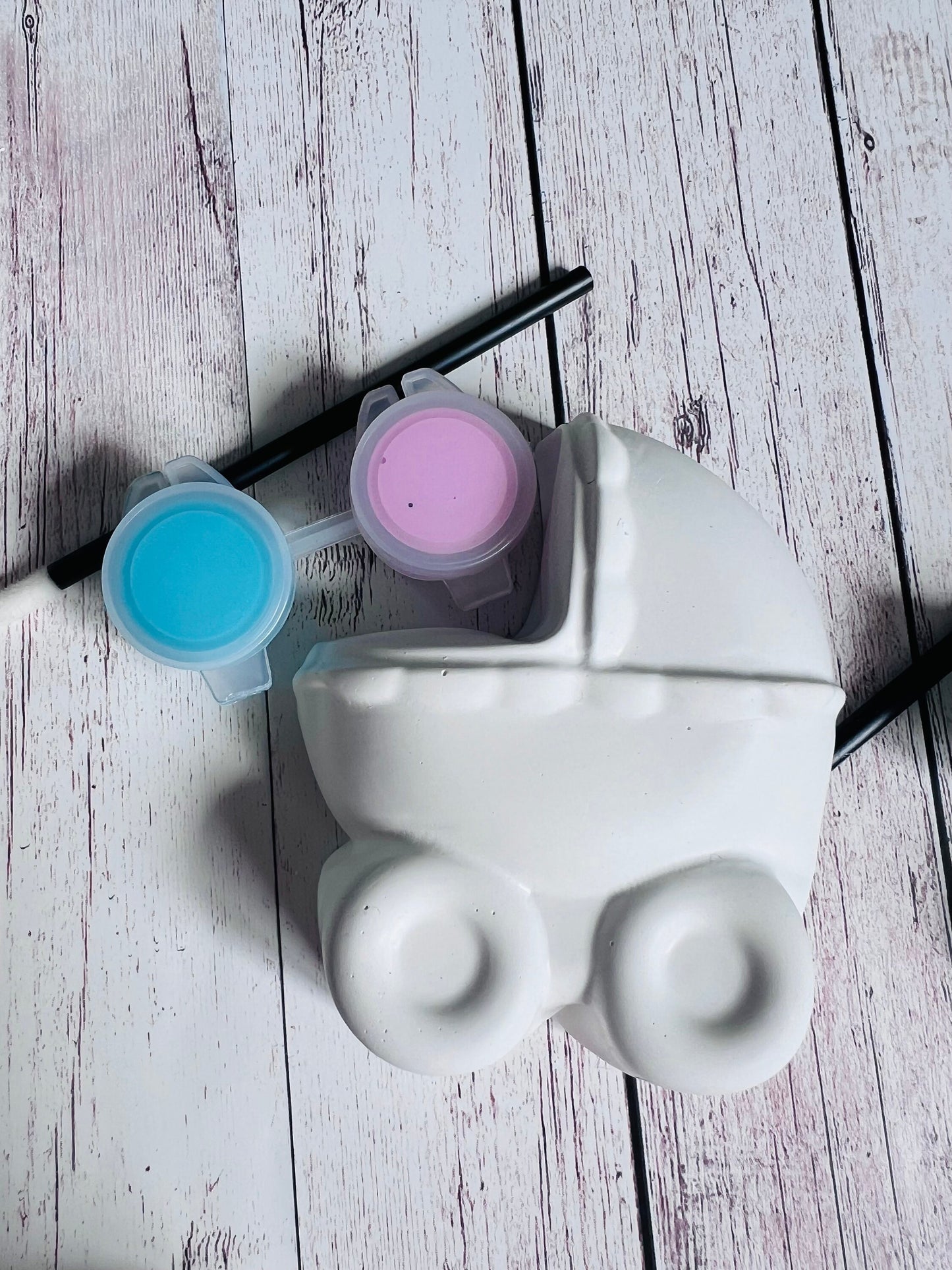 Paint your own plaster of Paris Gender reveal - Baby shower Idea - Baby shower game - Gender game - Activity set - Gift - Painting - Decor