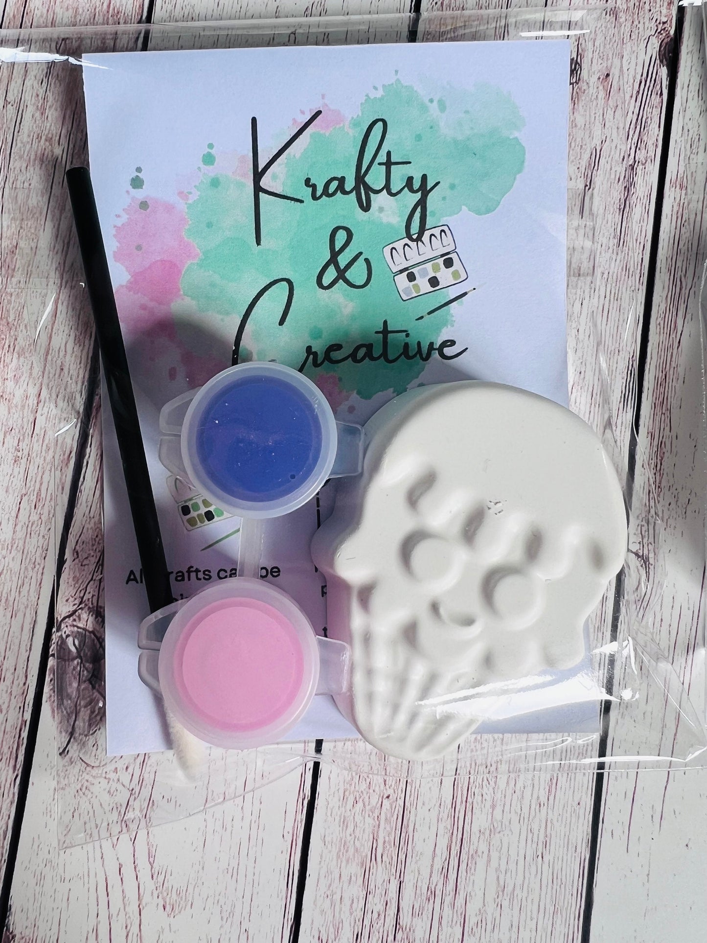 Paint your own plaster of Paris Summer vibes themed craft - Activity set - Childrens Gifts - Gift - Painting - Party favour - decor