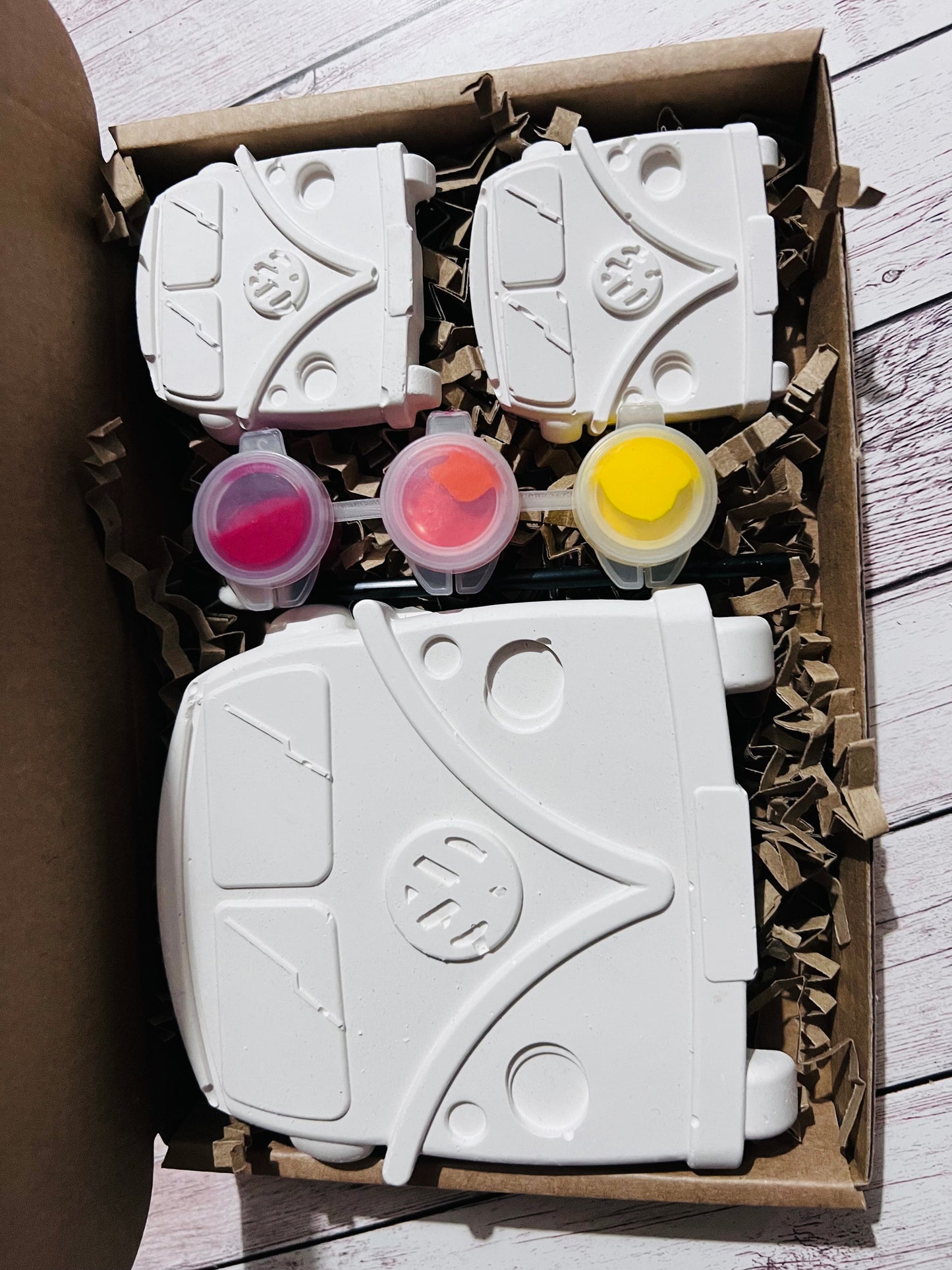 Camper plaster of Paris craft box - Activity set - Room decoration - Childrens Gifts - Gifts - Paintable - Painting