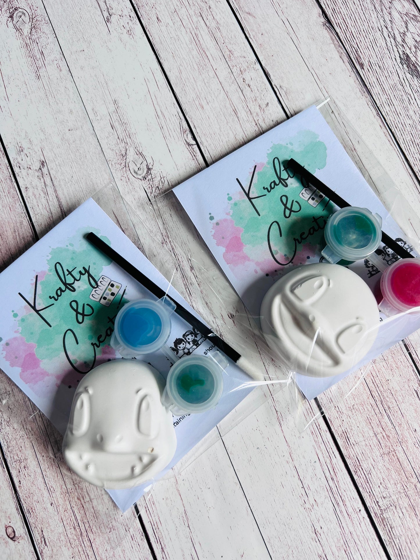 Paint your own plaster of Paris Pokee inspired - Activity set - Childrens Gifts - Gift - Painting - Party favour - character gift