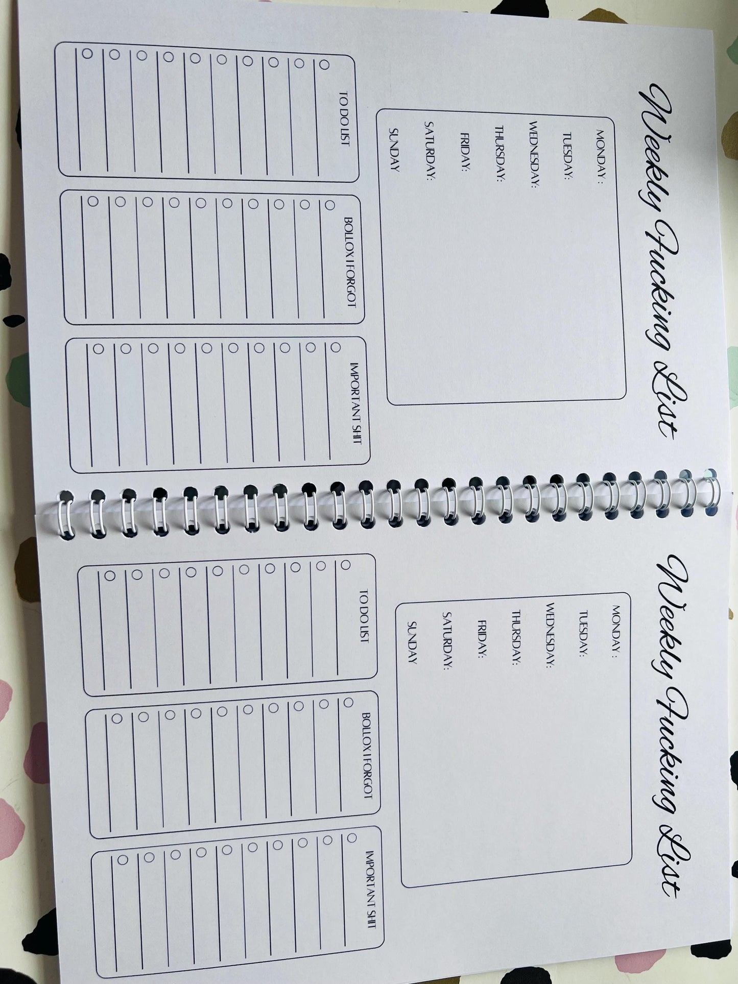 Little Book Of Sh*t I Need To Remember in black - book of lists - Anxiety Aids - gift - Autism - SEMH - Organiser - Diary - Notebook - Swear