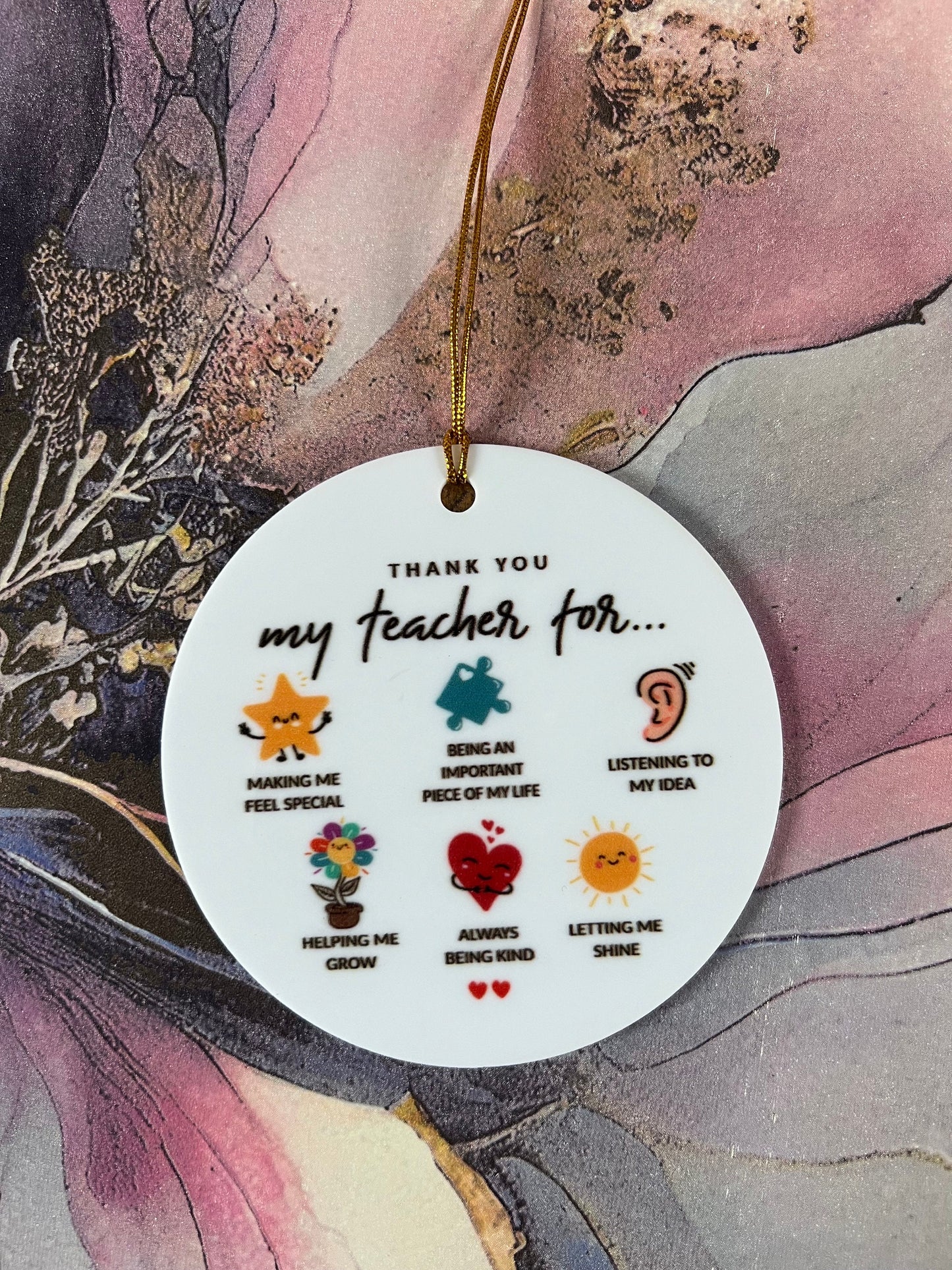 Teacher plaque hanging ornament - Teacher Appreciation Gift - Childrens Gifts - Gifts - Thank you gift - Teaching assistant gift - school