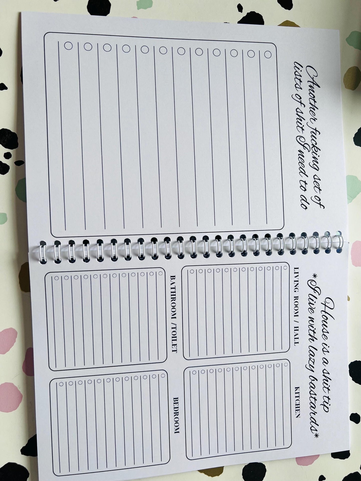 Little Book Of Sh*t I Need To Remember in black - book of lists - Anxiety Aids - gift - Autism - SEMH - Organiser - Diary - Notebook - Swear