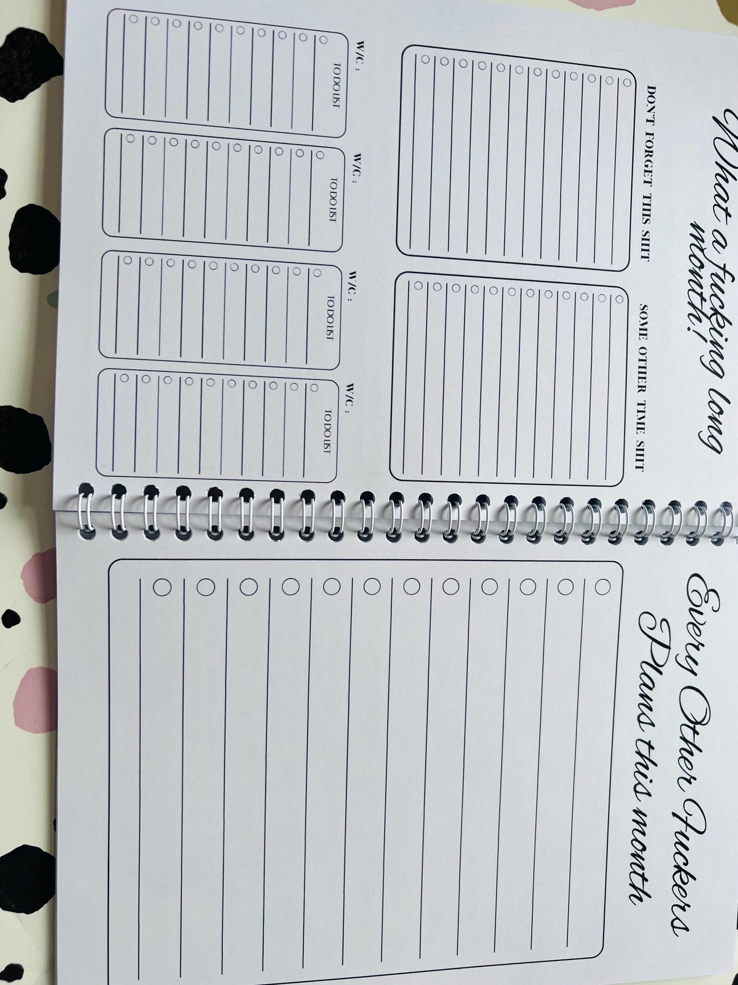 Little Book Of Sh*t I Need To Remember in black - book of lists - Anxiety Aids - gift - Autism - SEMH - Organiser - Diary - Notebook - Swear