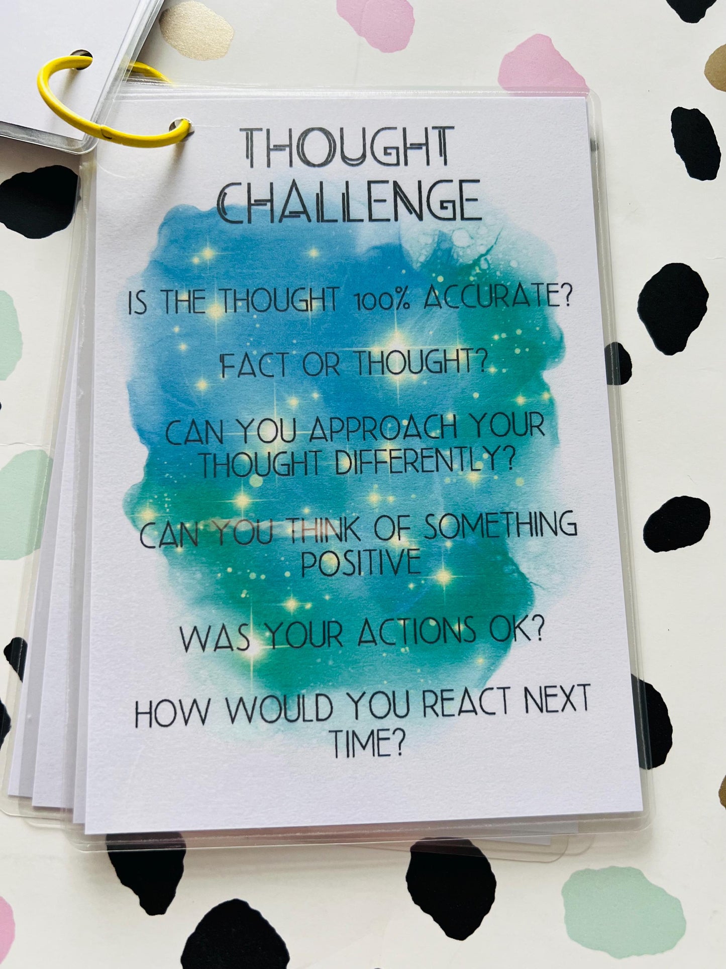 Rainbow Breathing flash cards for children - children’s gift - SEMH - SEN - Autism help - Emotional aid - Emotions - Anxiety Aid - Gift