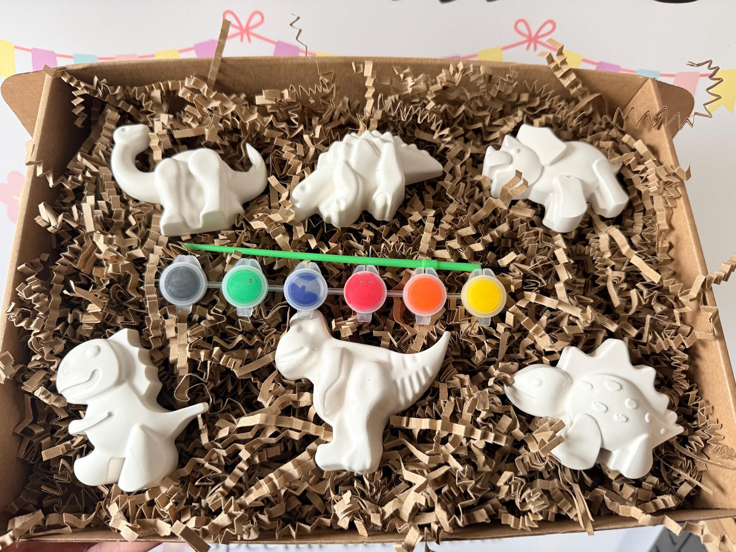 Large Dinosaur Paint Your Own Craft Kit | Kids Painting Activity Box | Handmade Creative Gift