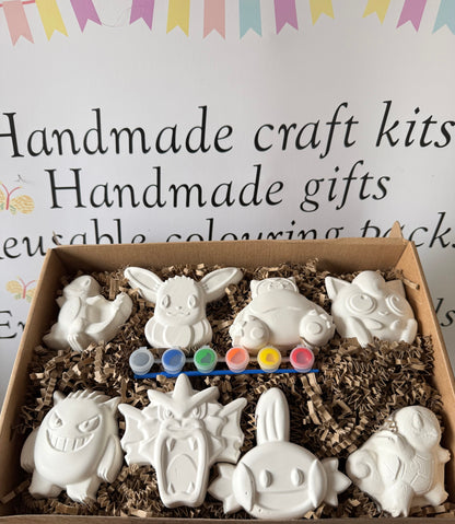 Pokee Fantasy Creature Inspired Paint Your Own Craft Kit | Kids Painting Activity Box | Handmade Creative Gift