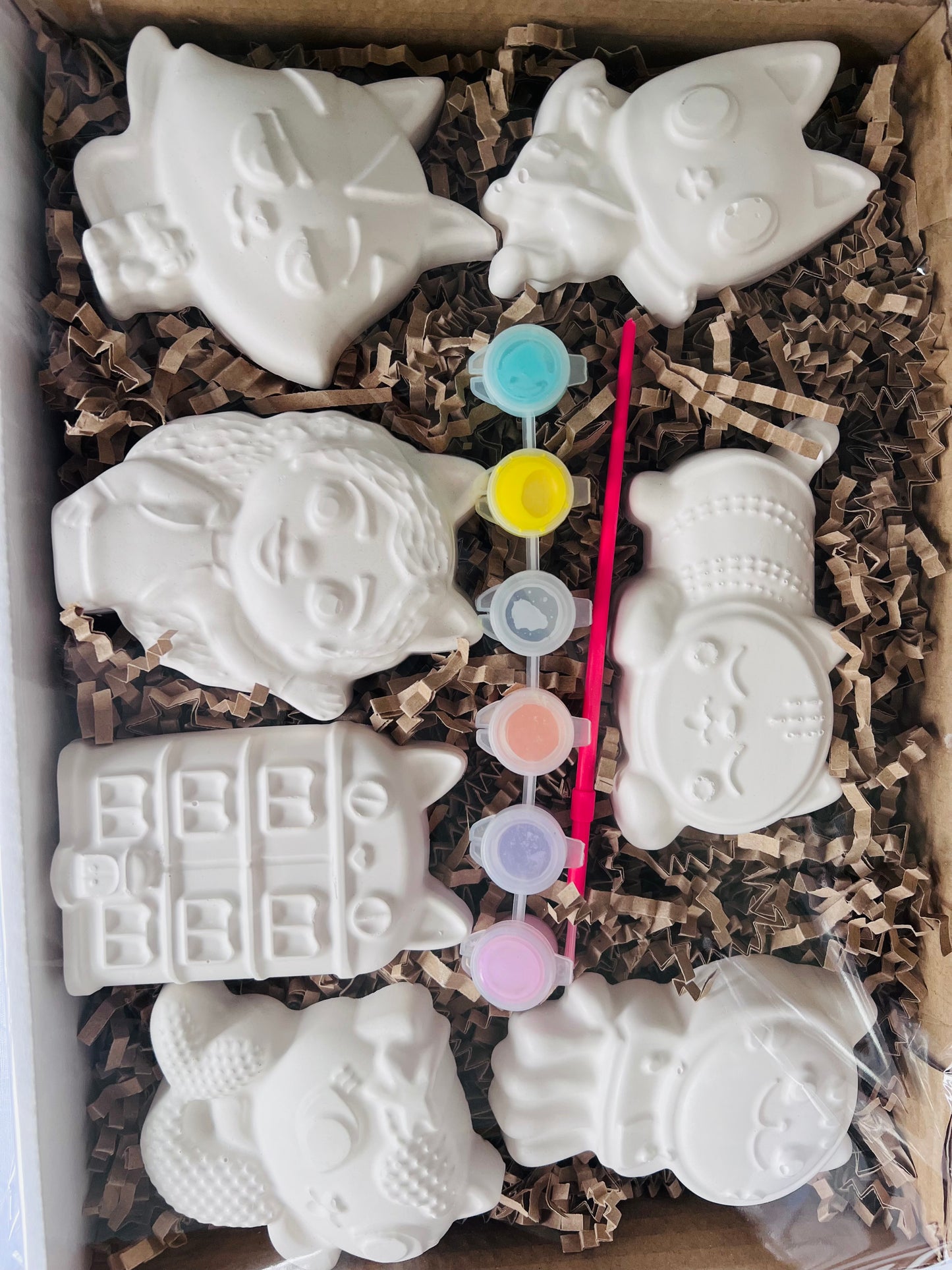 Gabbys dolls house plaster of paris craft box - Activity set - Room decoration - Childrens Gifts - Gifts - Paintable - Painting