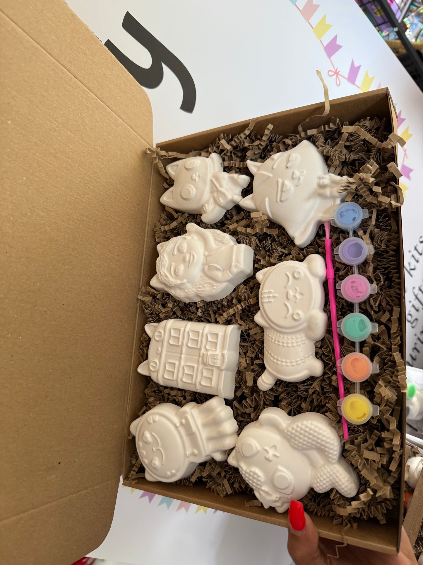 Gabbys dolls house plaster of paris craft box - Activity set - Room decoration - Childrens Gifts - Gifts - Paintable - Painting