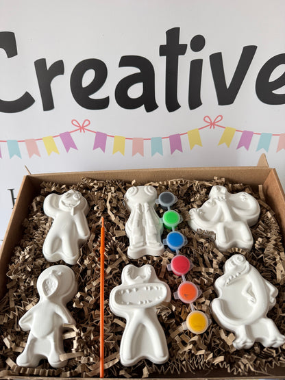 Colour Monster Inspired Paint Your Own Craft Kit | Kids Painting Activity Box | Handmade Creative Gift