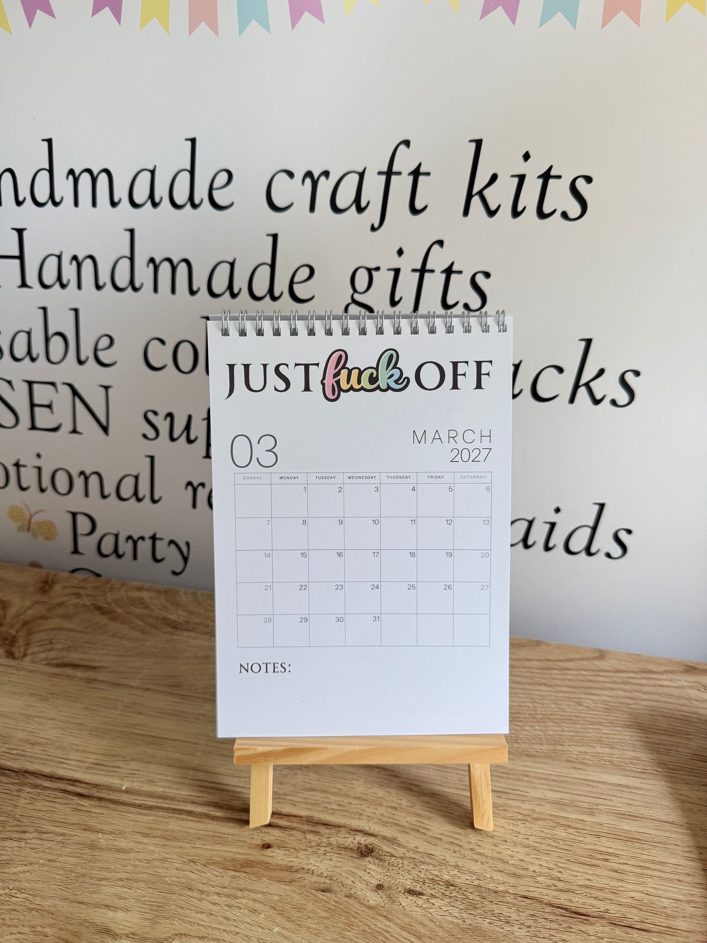 F*ck It 2027 Sweary A5 Calendar | Funny Adult Planner & Organiser | Sarcastic Affirmation Calendar