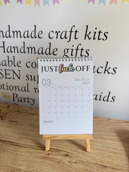 F*ck It 2027 Sweary A5 Calendar | Funny Adult Planner & Organiser | Sarcastic Affirmation Calendar