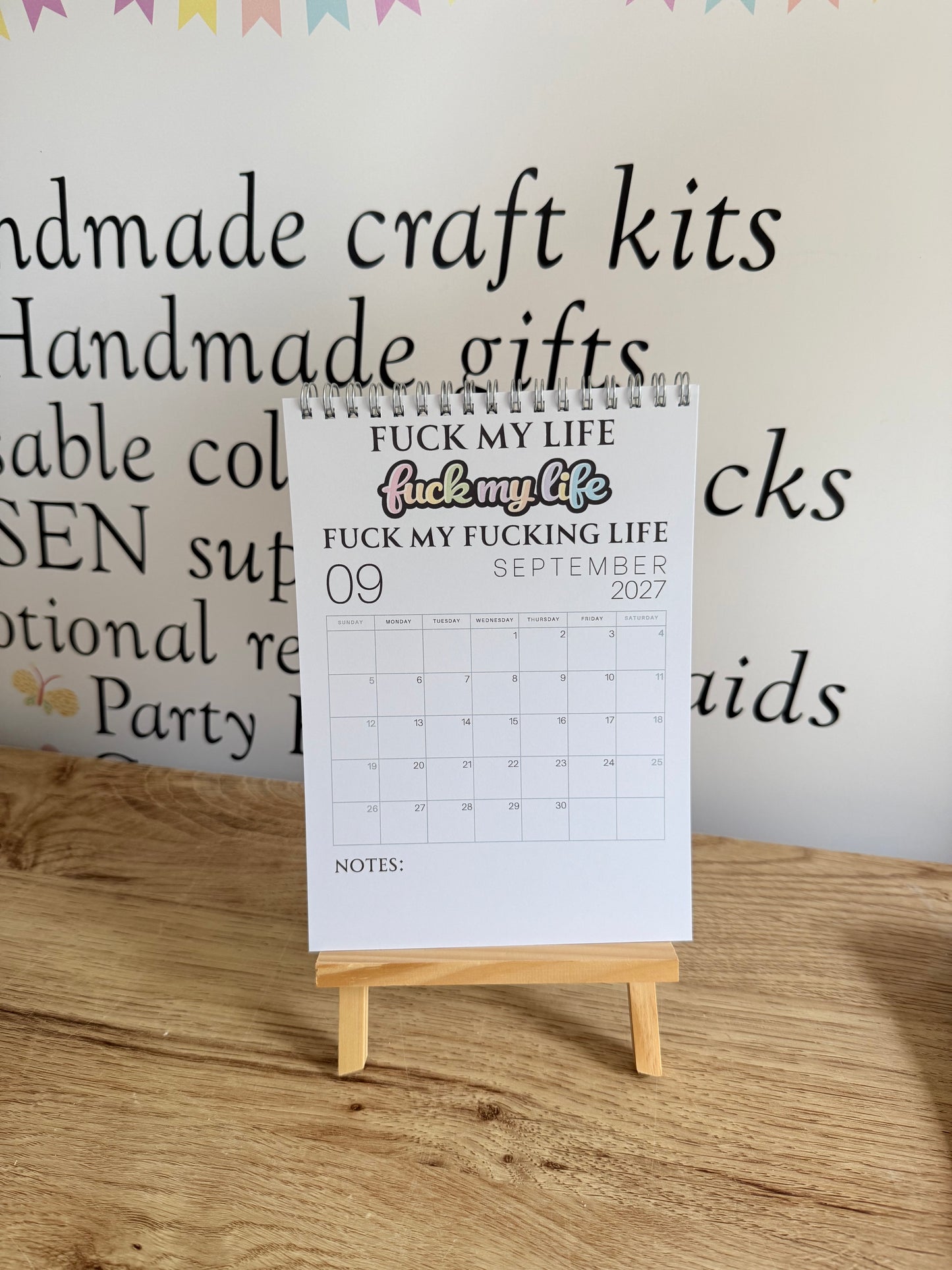 F*ck It 2027 Sweary A5 Calendar | Funny Adult Planner & Organiser | Sarcastic Affirmation Calendar